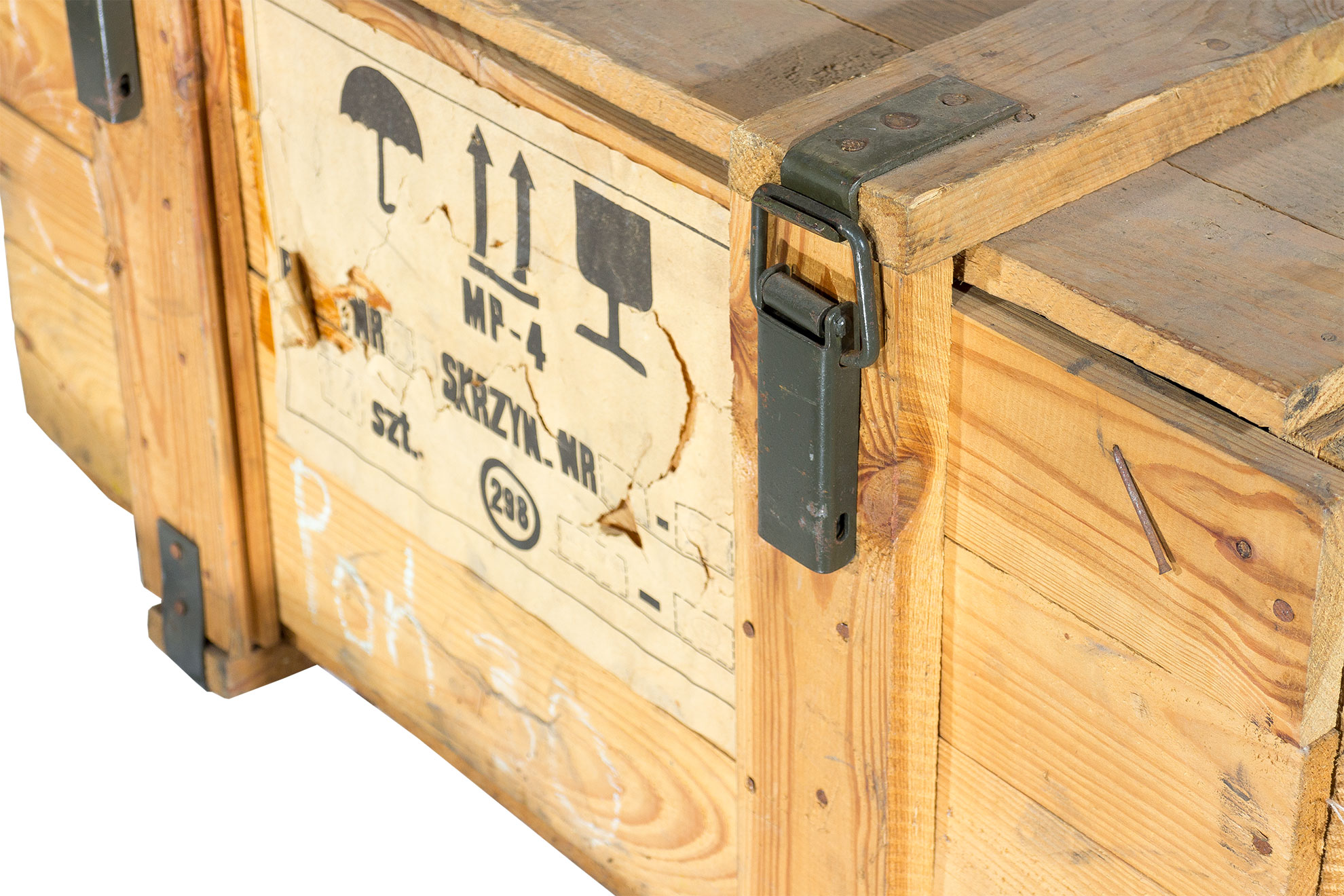 Munitionskiste Natur groß Munitionsbehälter Möbelgestell Bett Couch Wohnzimmertisch Aufbewahrungskiste Vintage Transportkiste Schatztruhe