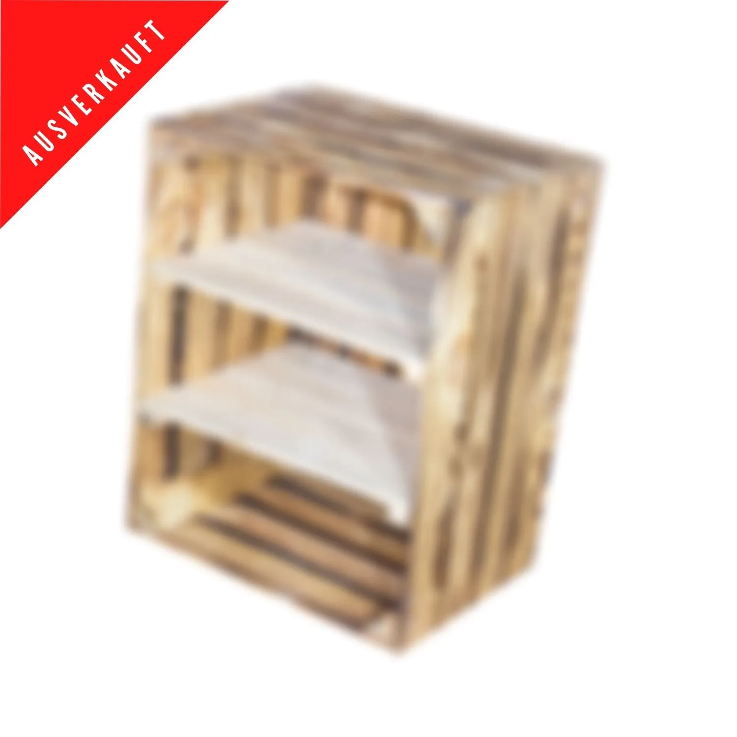 Geflammte Holzkiste mit 2 Mittelbretter in natur -quer- 50x40x30cm Geflammte Holzkiste mit 2 Mittelbretter in natur -quer- 50x40x30cm