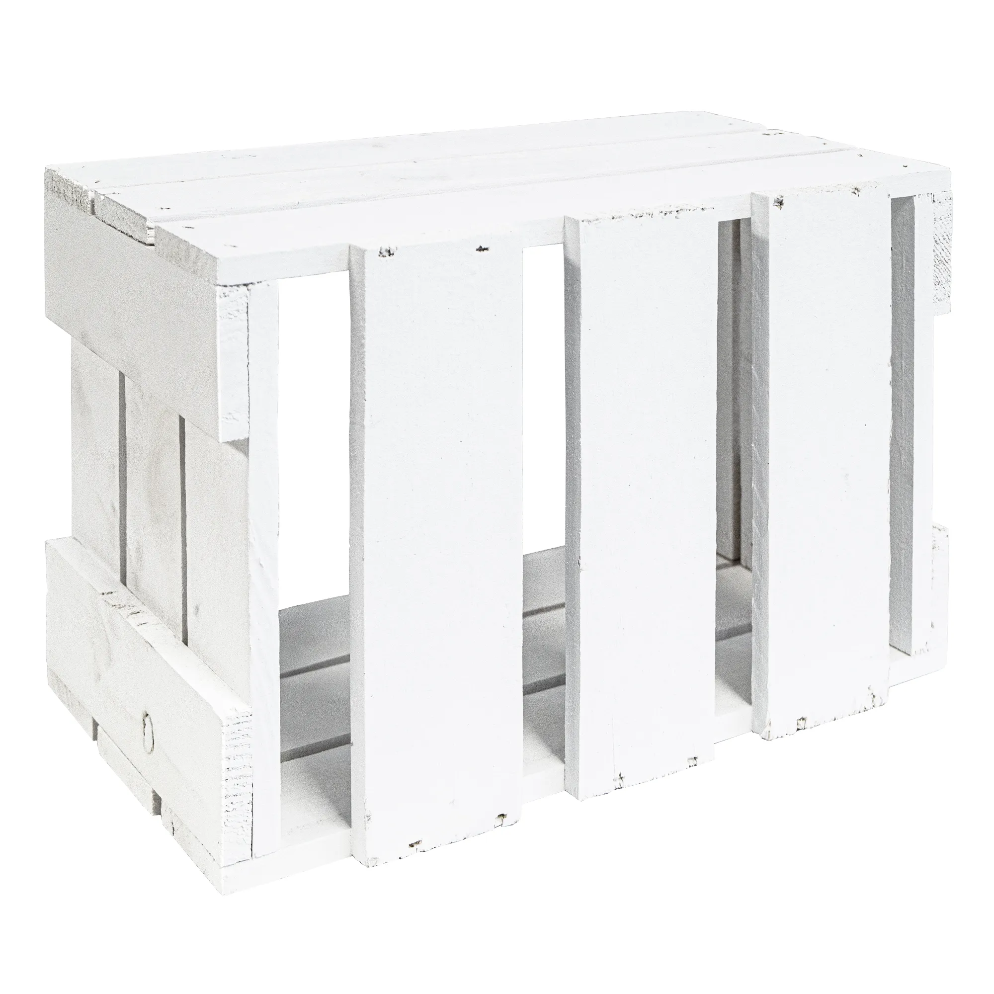 Mini-Weinkiste in weiß 34x23x19cm