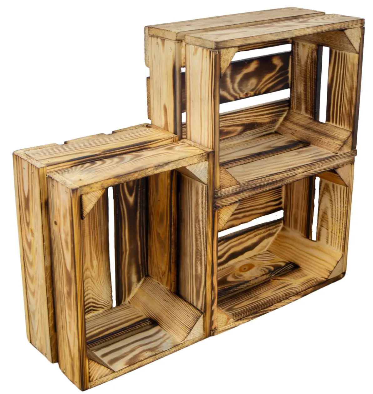 Kleine Holzkiste "Frieda" flambiert Kleine Holzkiste "Frieda" flambiert