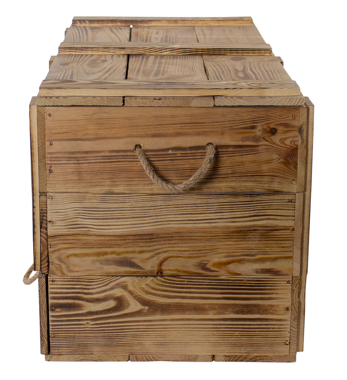 Holztruhe geflammt mit Schubladen 85x39x40cm Holztruhe geflammt mit Schubladen 85x39x40cm