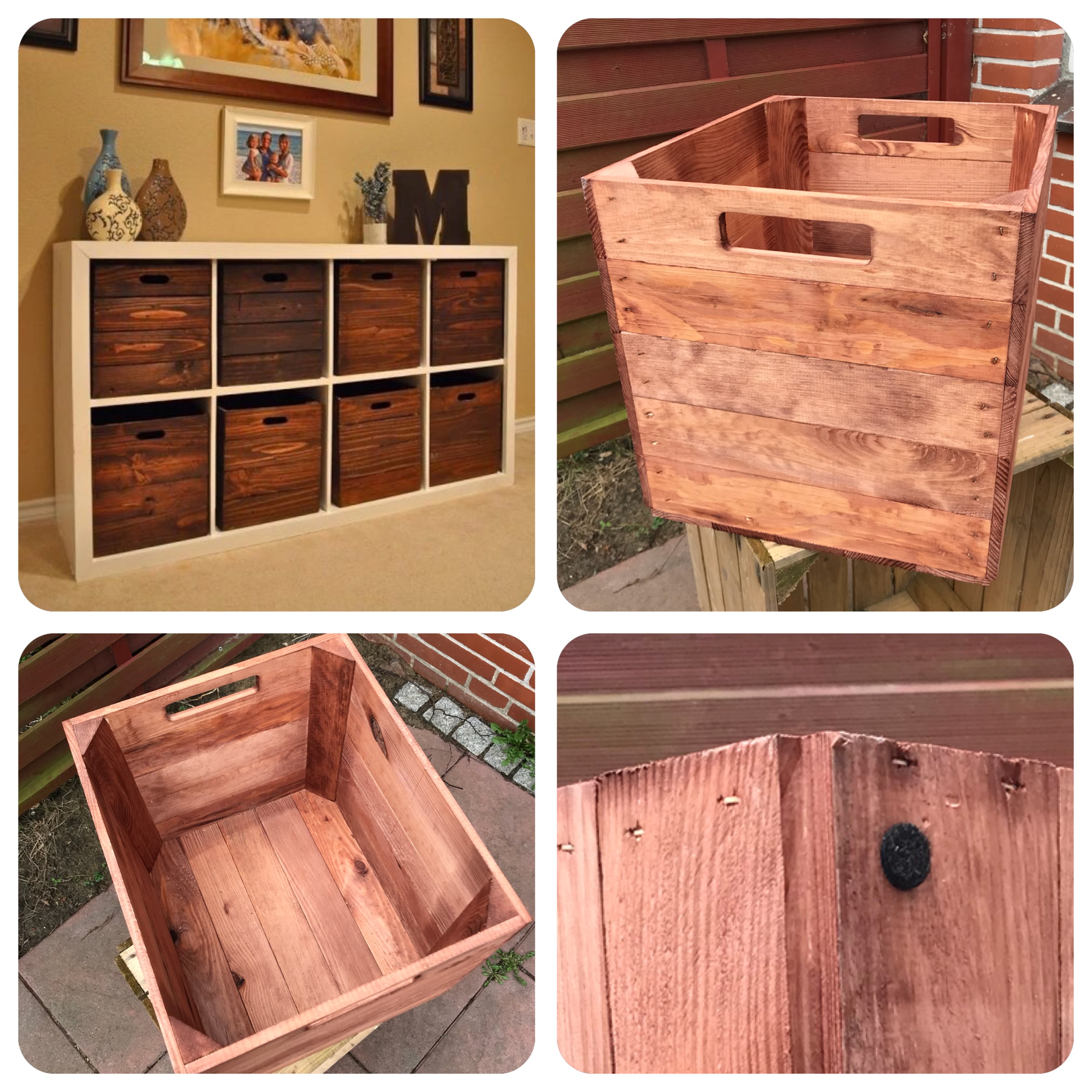 Holzkiste "used" für Kallax Regale 32x37,5x32,5cm Holzkiste "used" für Kallax Regale 32x37,5x32,5cm