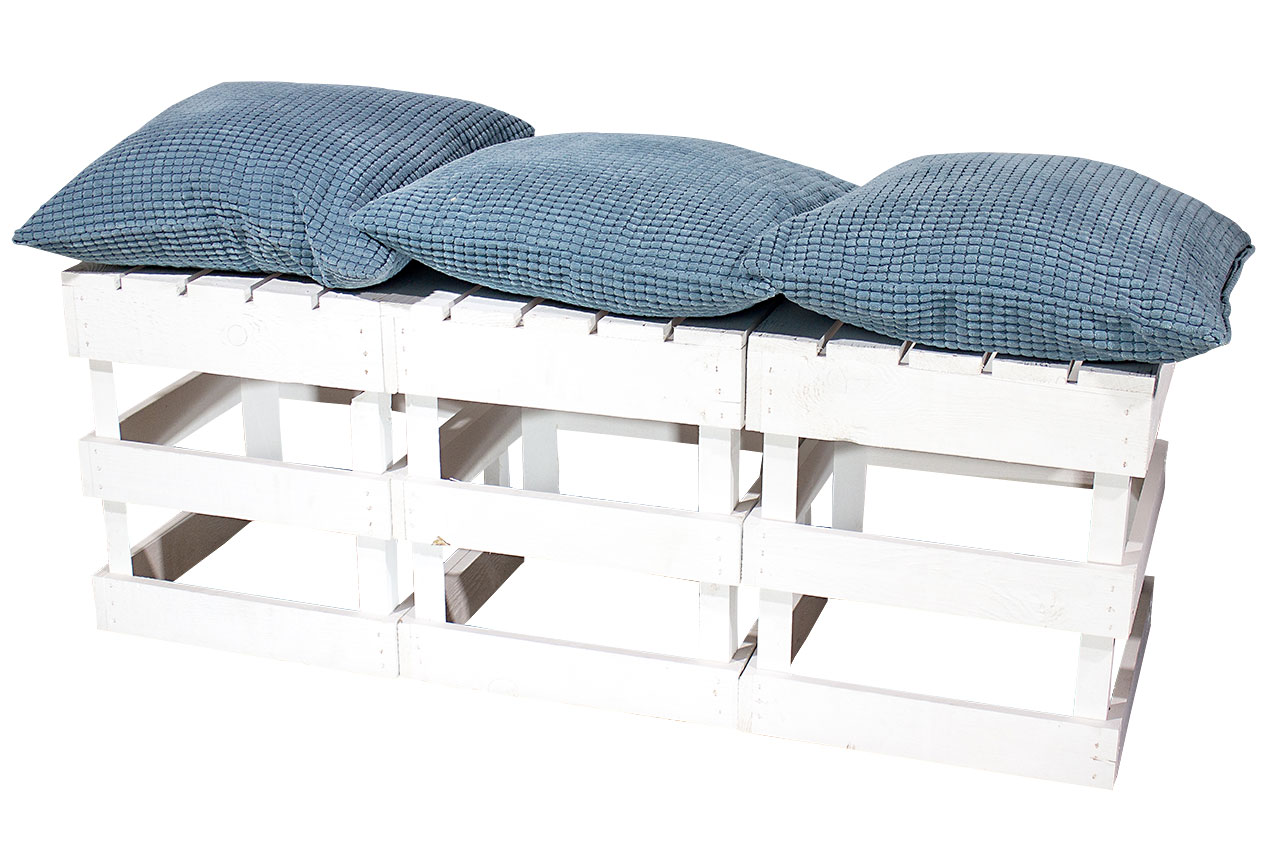 Weißer Hocker 42x42x45cm Weißer Hocker 42x42x45cm