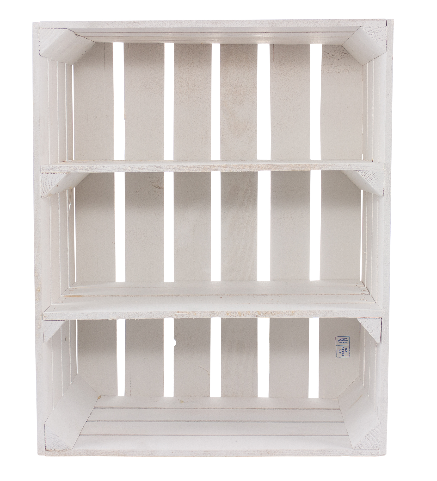 Weiße Regalkiste Tamme weiss Fächern 55x55x31cm 4 Regalkisten Tamme weiss mit 3 Fächer 55x55x30cm