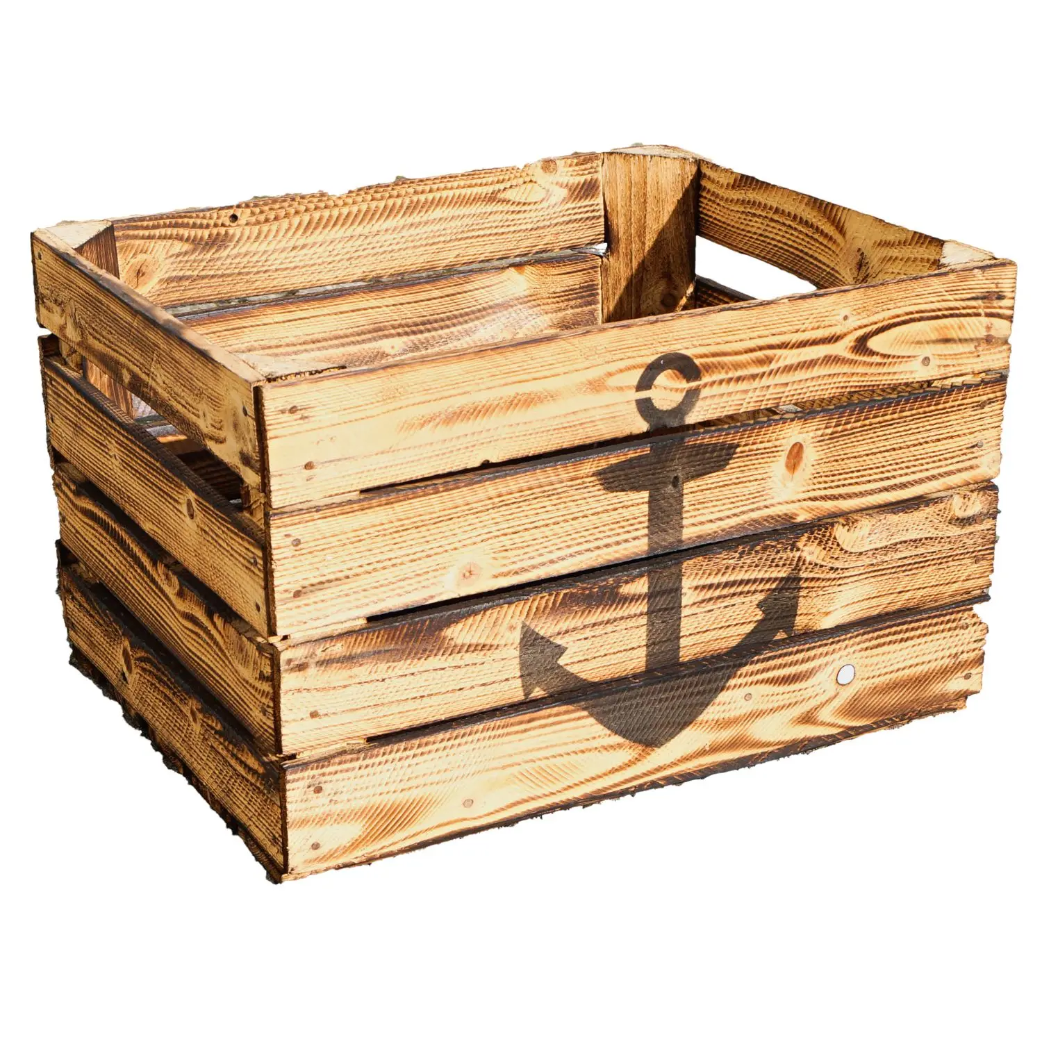 Obstkisten gebraucht & flambiert "ANKER" 50x40x30cm Obstkisten gebraucht & flambiert "ANKER" 50x40x30cm