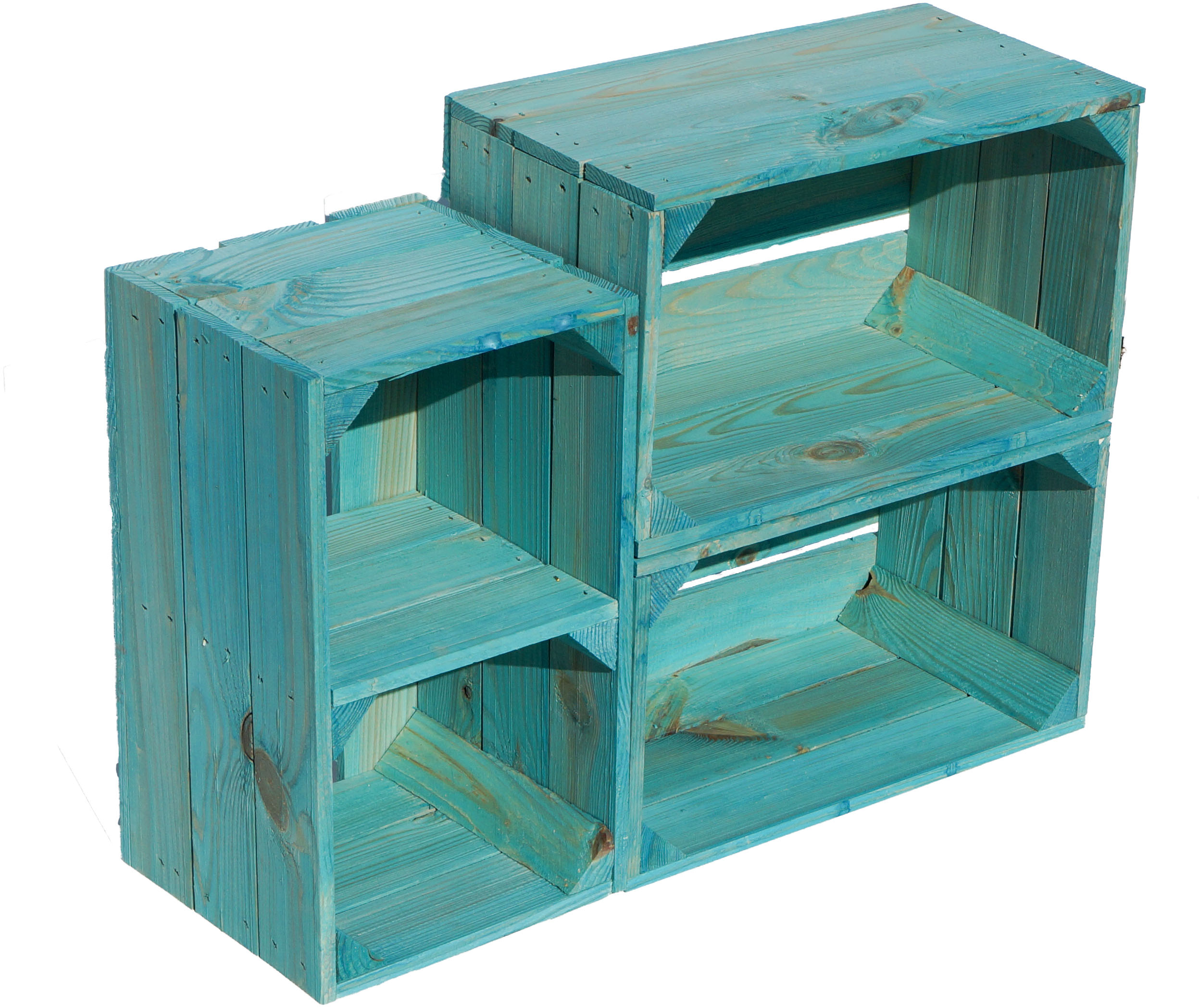 Regalkiste "Hilde" Türkis 38x22x21cm Regalkiste "Hilde" Türkis 38x22x21cm