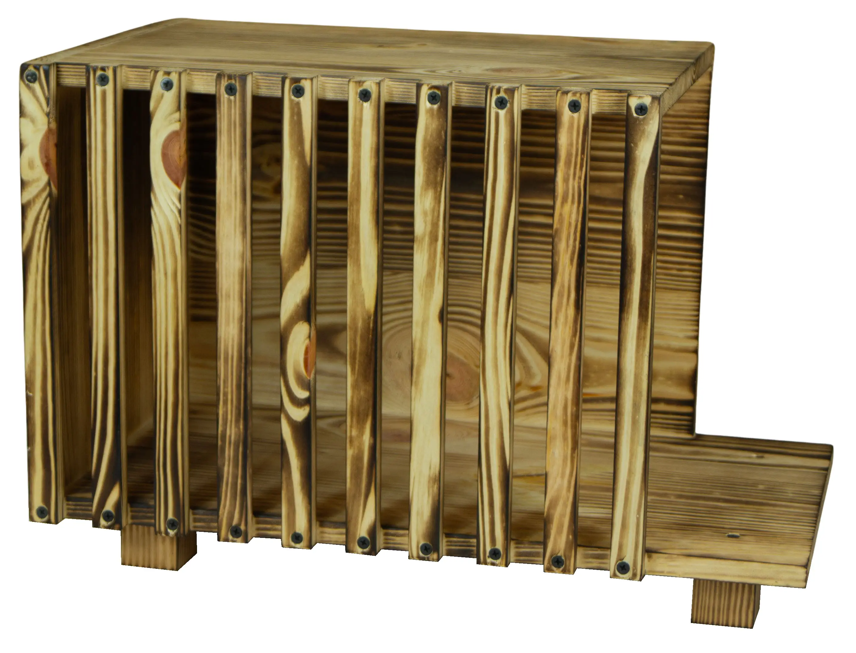 Katzenbett in geflammt mit Kissen Katzenhöhle 50x30x34cm