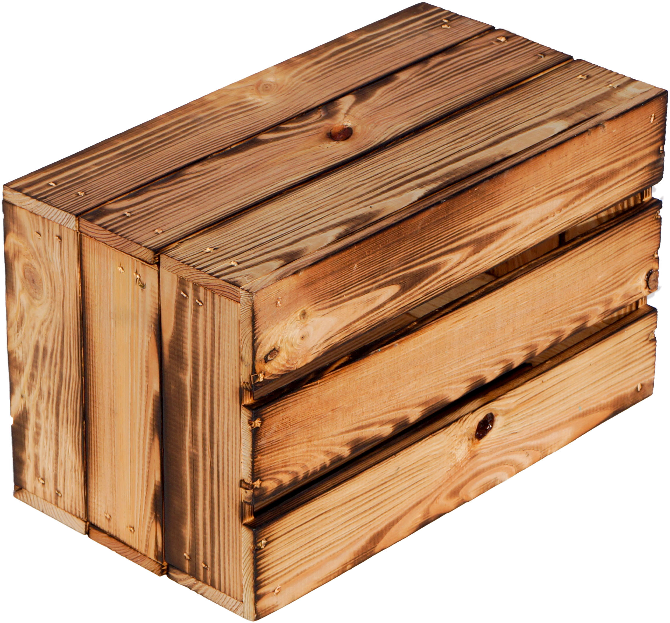 Weinkiste "Hilde" geflammt ohne 38x22x19cm