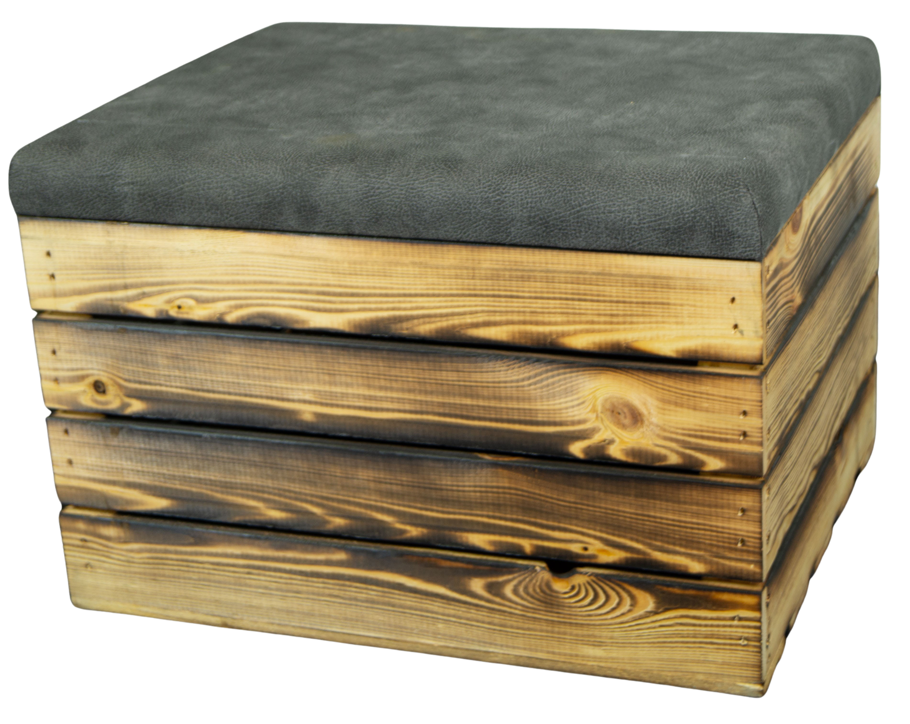 Polsteraufsatz für unsere Holzkiste "Johanna" in anthrazit 50x40cm Polsteraufsatz für unsere Holzkiste "Johanna" in anthrazit 50x40cm