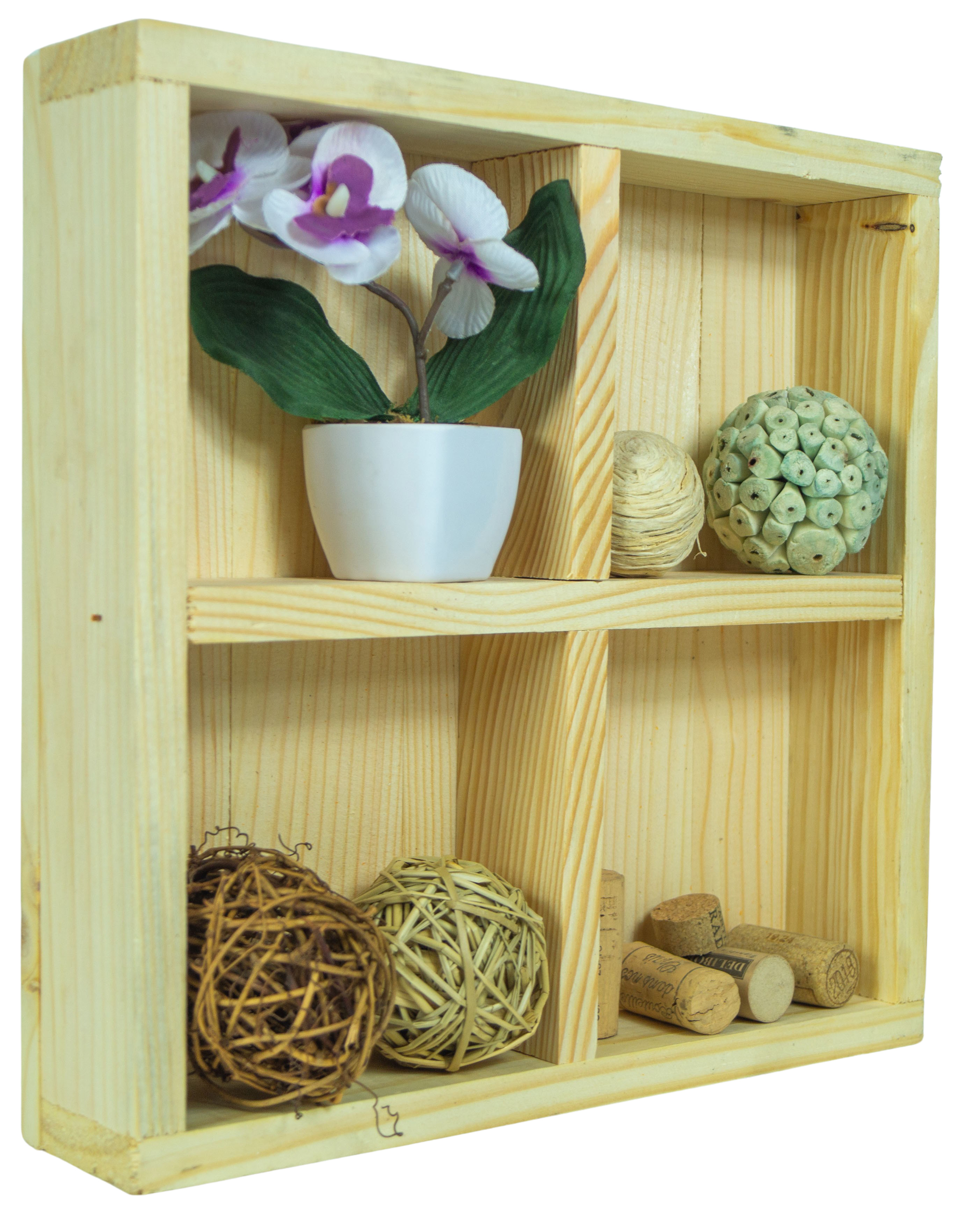 Holzbox Alma mit 4 Fächern Holzbox Alma mit 4 Fächern