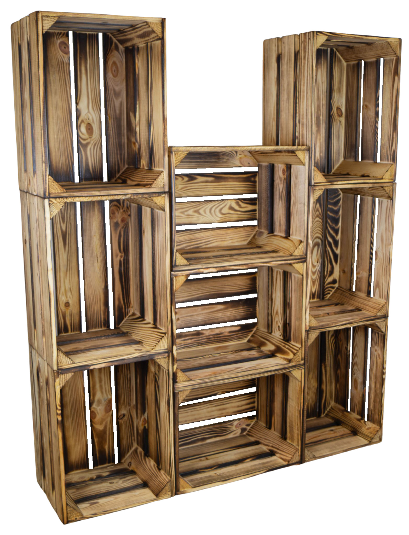 Kleine Obstkiste Bella in geflammt Kleine Obstkiste Bella in geflammt