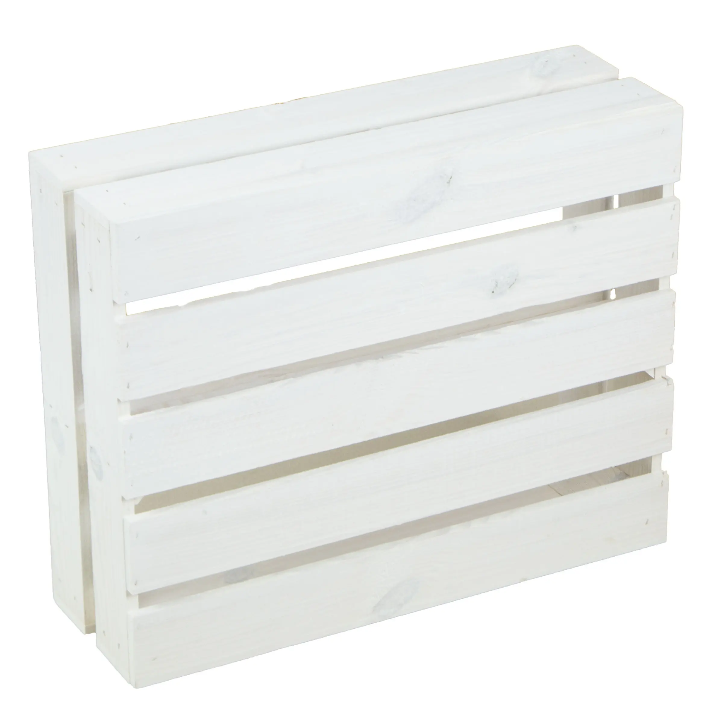 Flaches Obstkistenregal "Wilma Längs" weiß Flaches Obstkistenregal "Wilma Längs" weiß