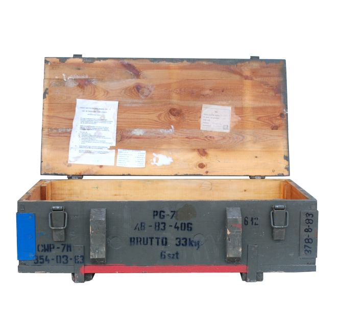 Munitionskiste Typ PG-7 80x42x24cm Munitionskiste Typ PG-7 80x42x24cm