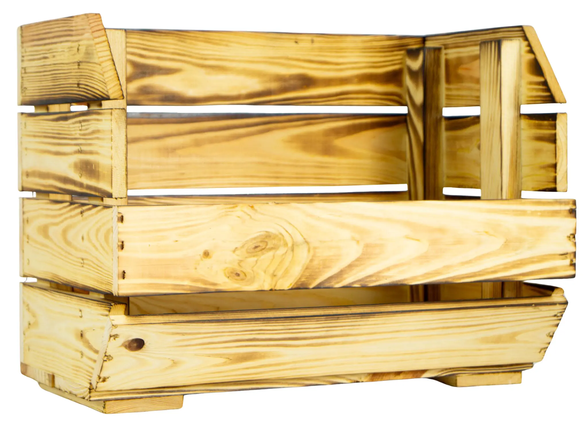 Schmales Küchenregal 40x22x29 cm in geflammt Schmales Küchenregal 40x22x29 cm in geflammt