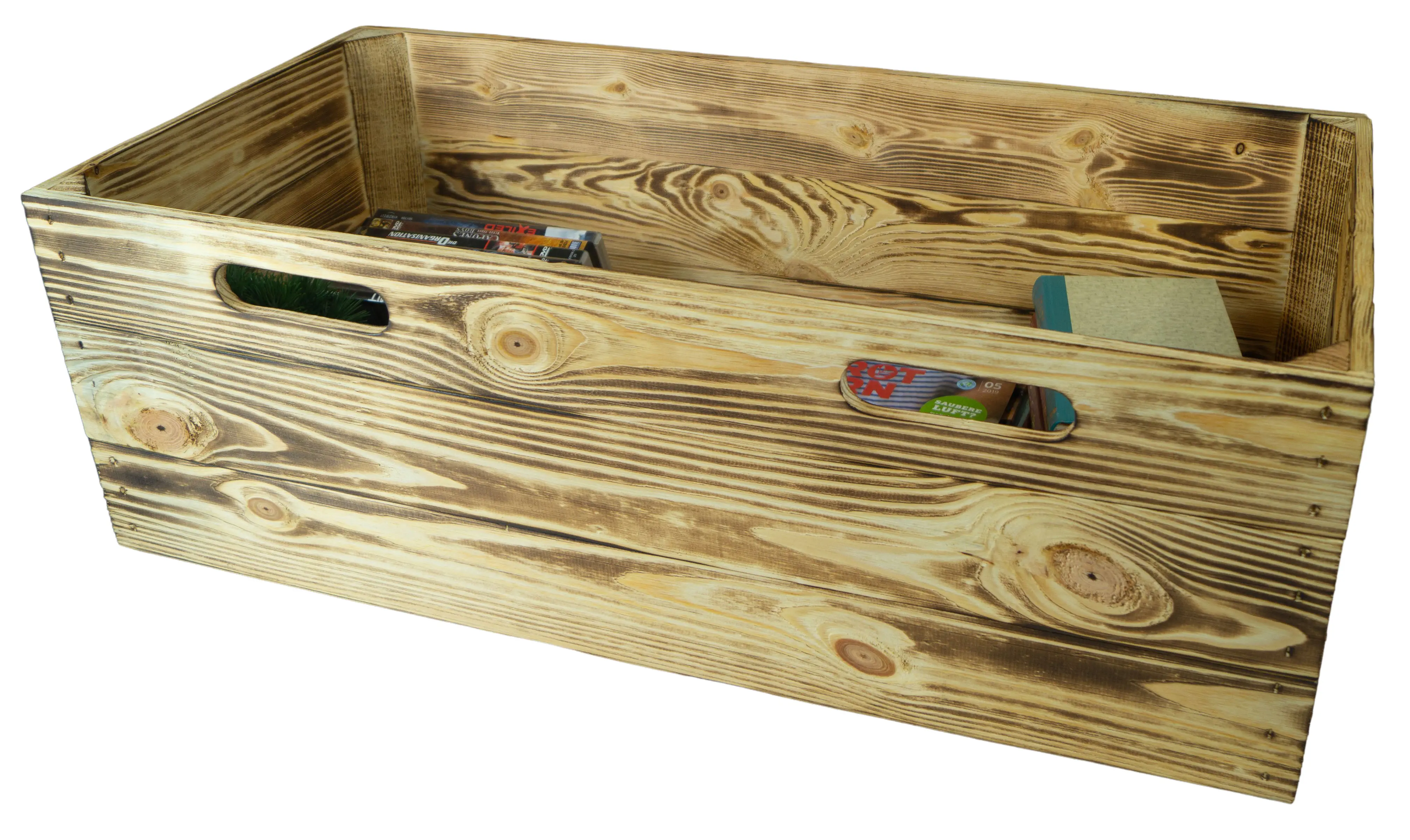 Große Einschubkiste passend für Billy-Regale in geflammt 76x25x27cm Große Einschubkiste passend für Billy-Regale in geflammt 76x25x27cm