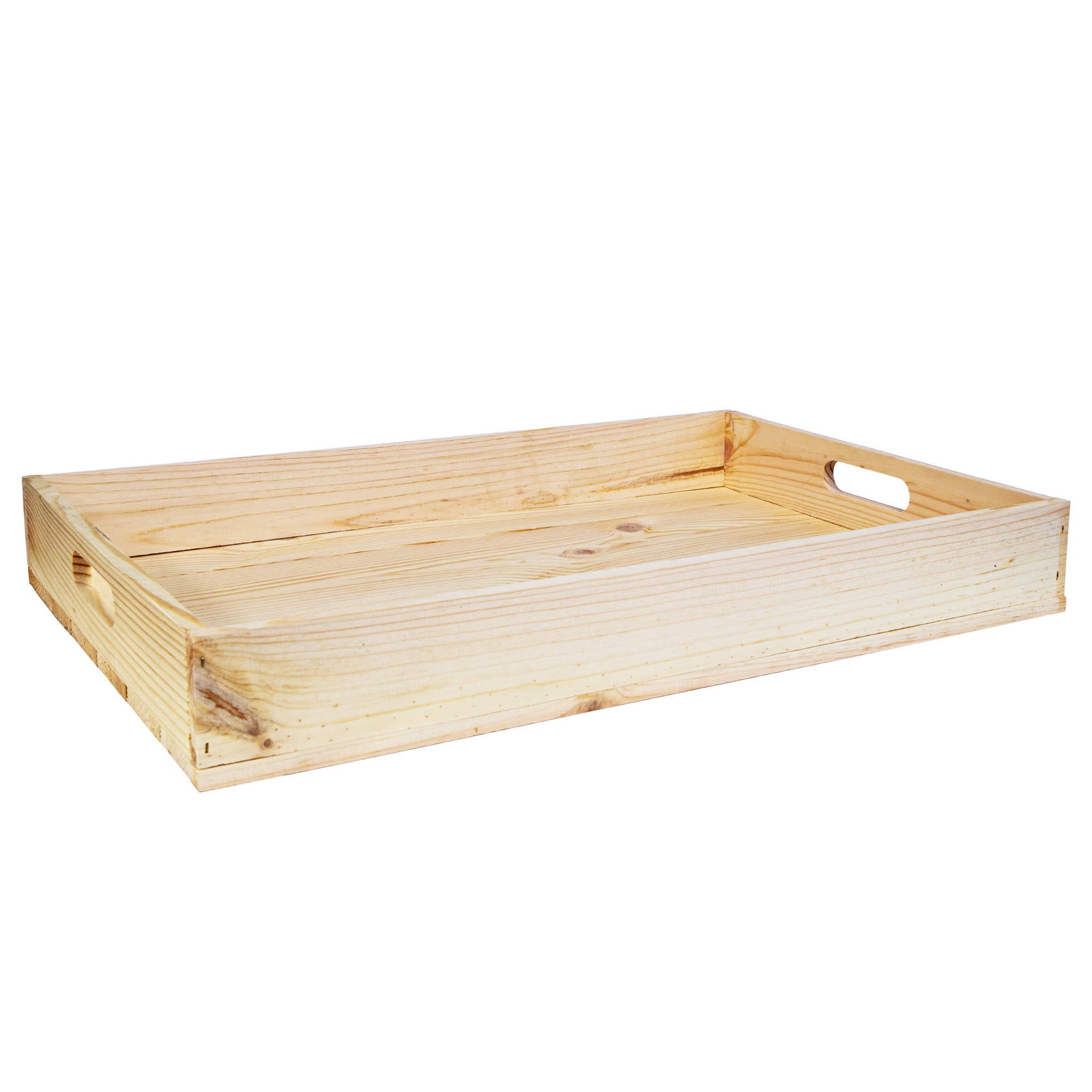 Serviertablett in Natur 60x40x8cm Holztablett Frühstückstablet Bartablett Serviertablett in Natur 60x40x8cm Holztablett Frühstückstablet Bartablett