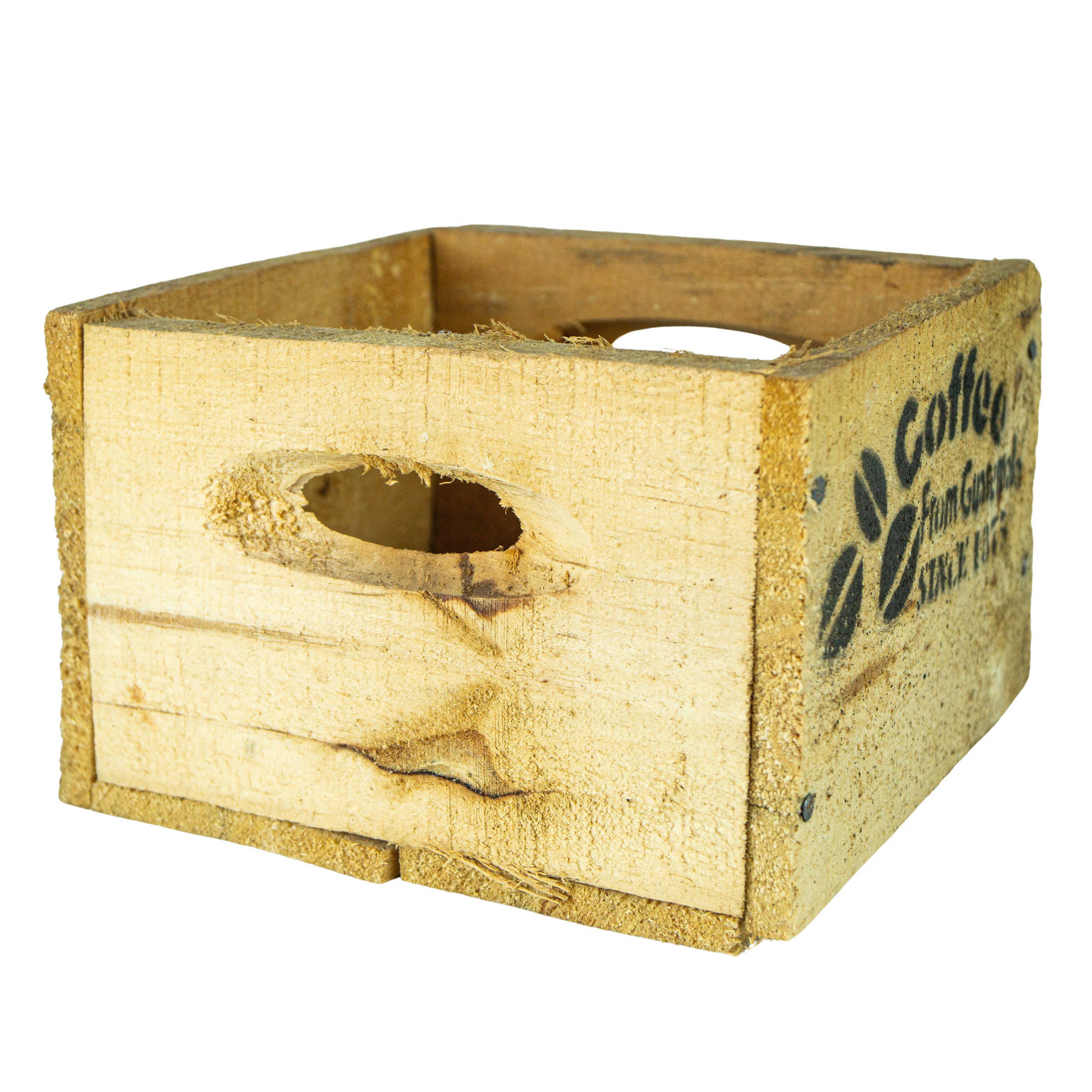 alte Holzkiste Coffee in verschiedenen Grössen Vintage Upcycling DIY alte Holzkiste Coffee XXS Vintage Upcycling DIY 14x14,5x10cm