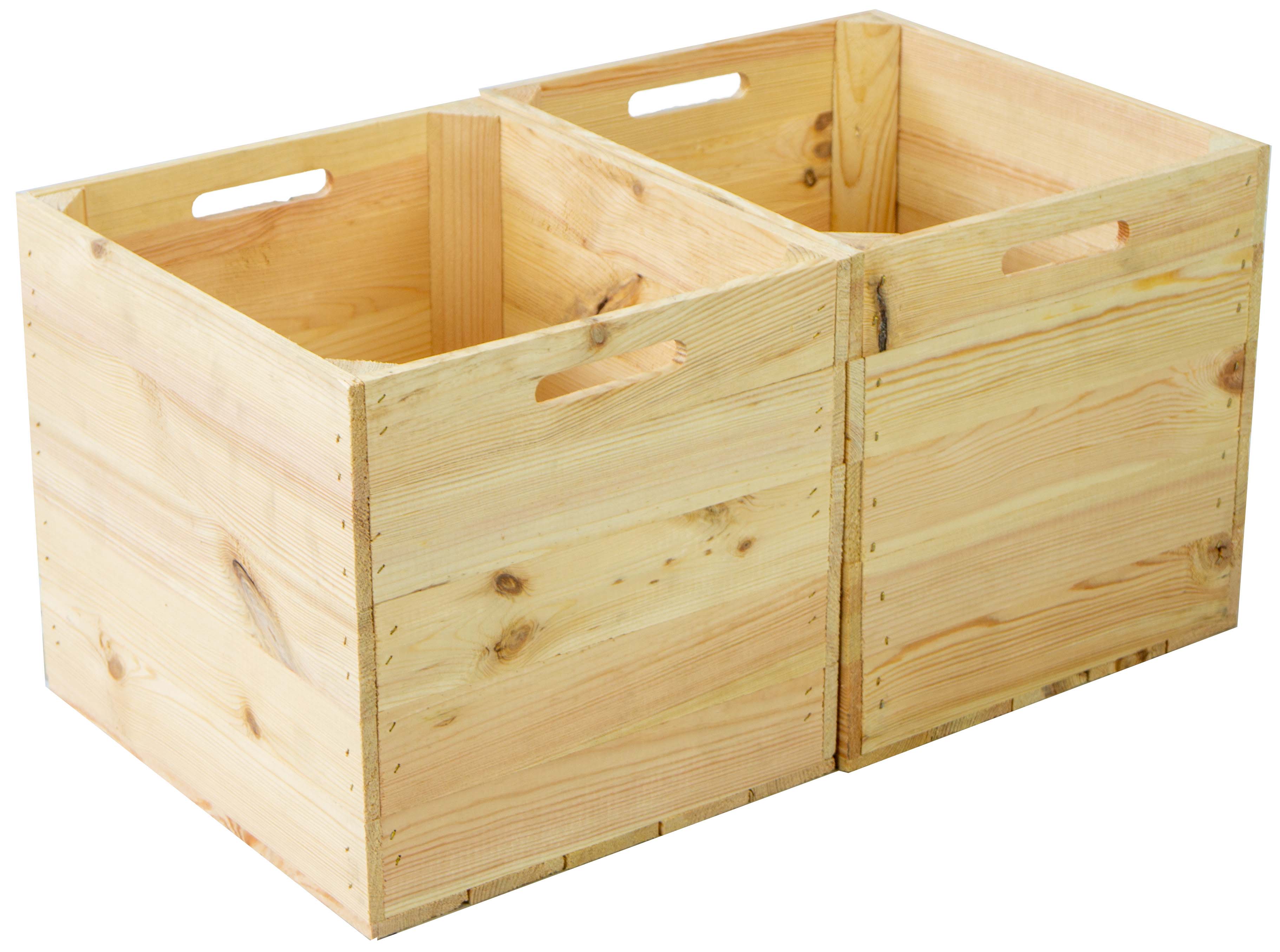 Aufbewahrungskiste Natur mit schwarzem Anker