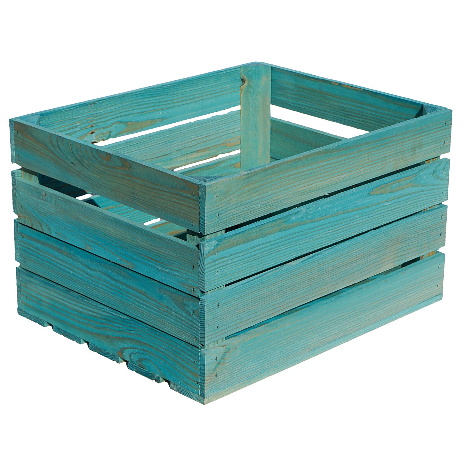 Türkise Obstkiste 50 x 40 x 30cm