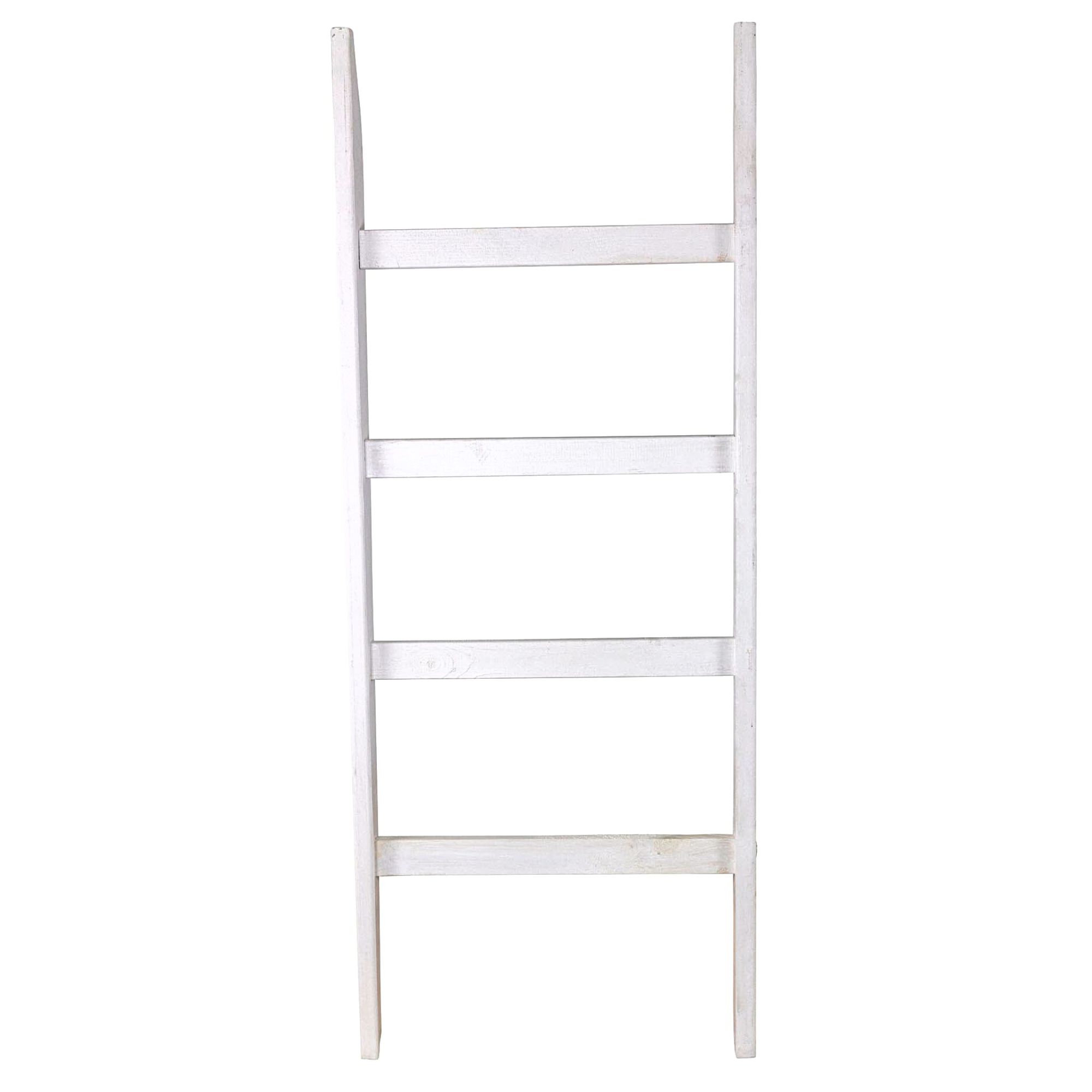 Breite weiße Handtuchleiter 4 Sprossen 140x55x7cm