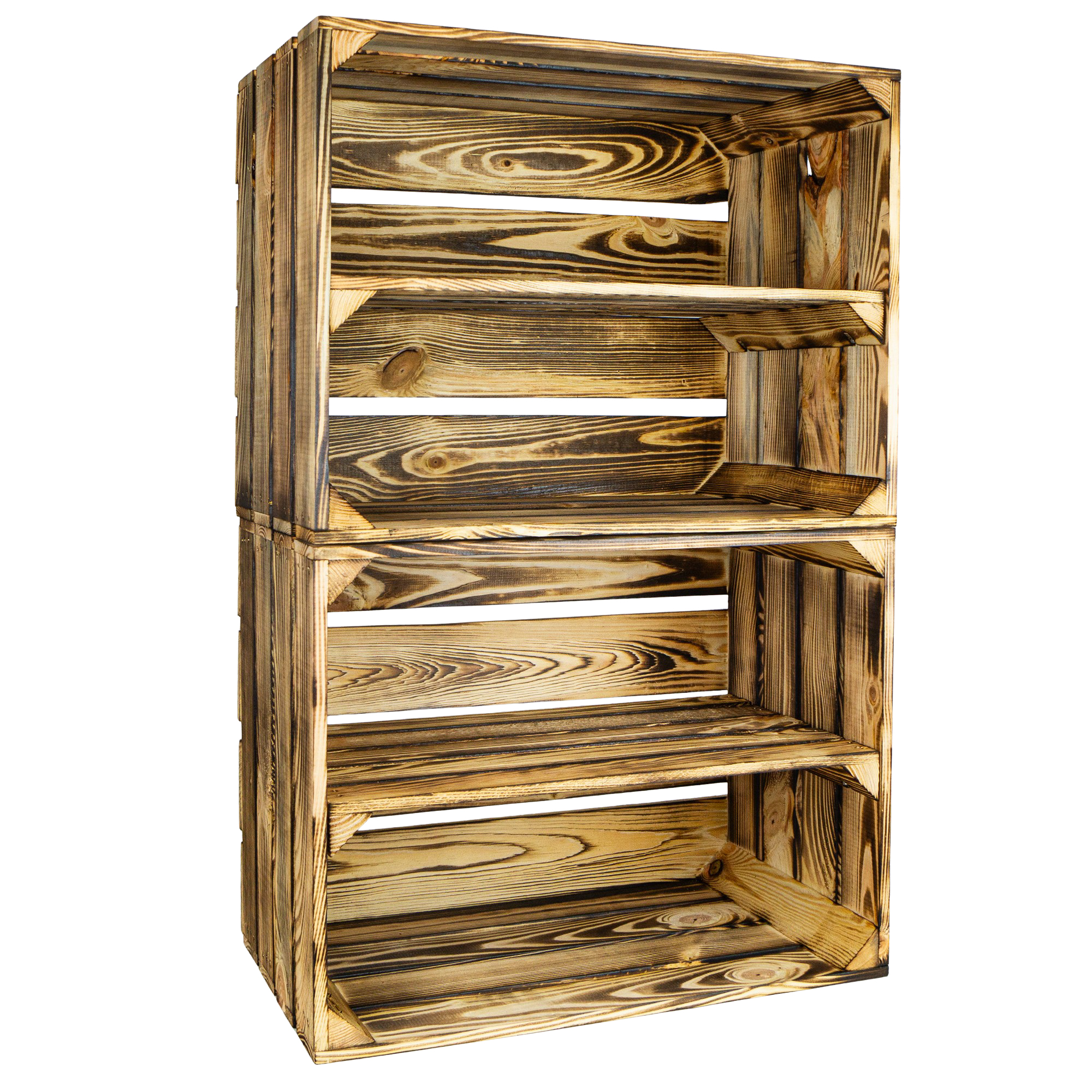 Geflammte Kiste für Schuh-und Bücherregal 50x40x30cm