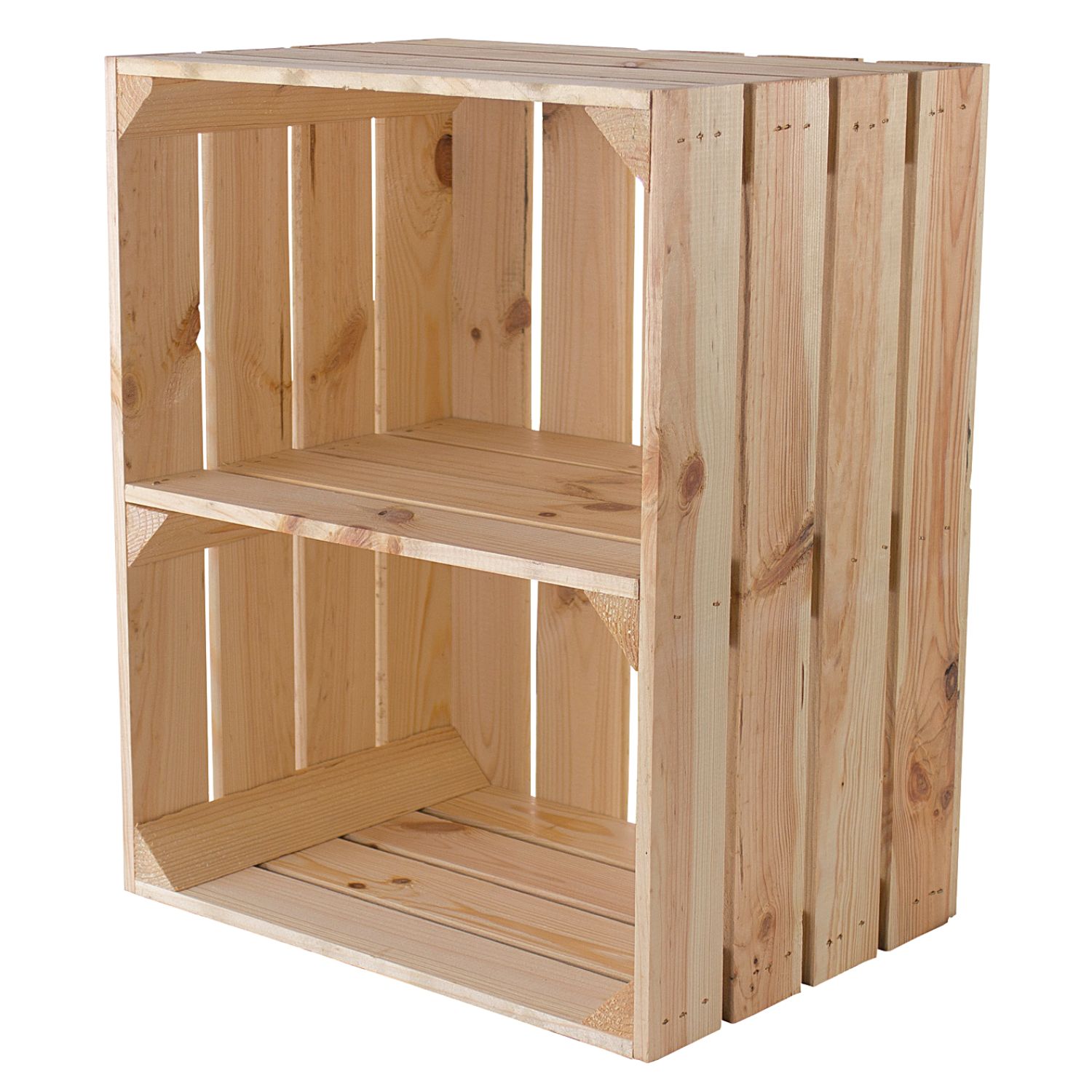 Kiste für Schuh- und Bücherregal "quer" 50x40x30cm