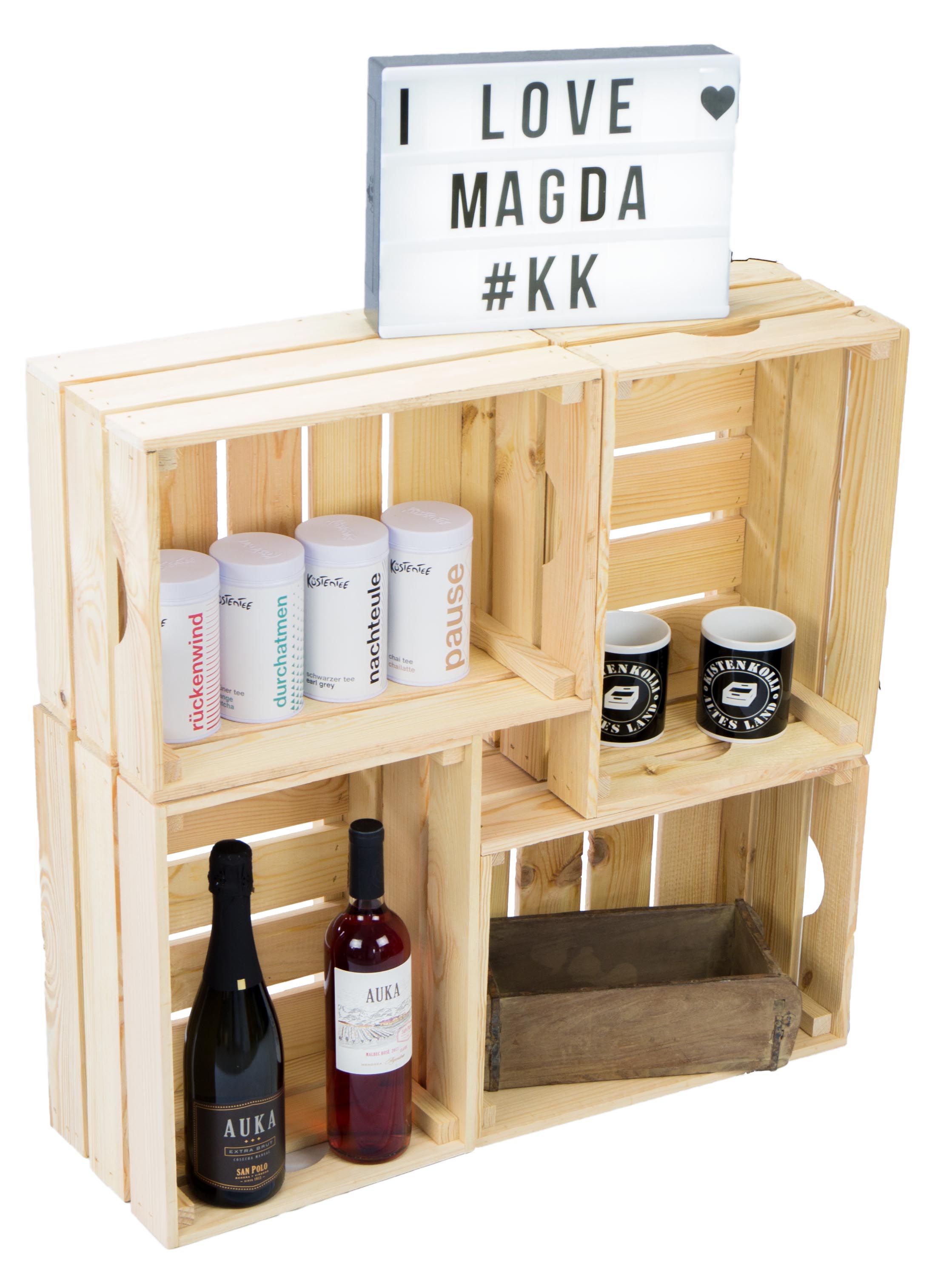 Helle neue Gemüsekiste Magda in Natur Helle neue Gemüsekiste Magda in Natur