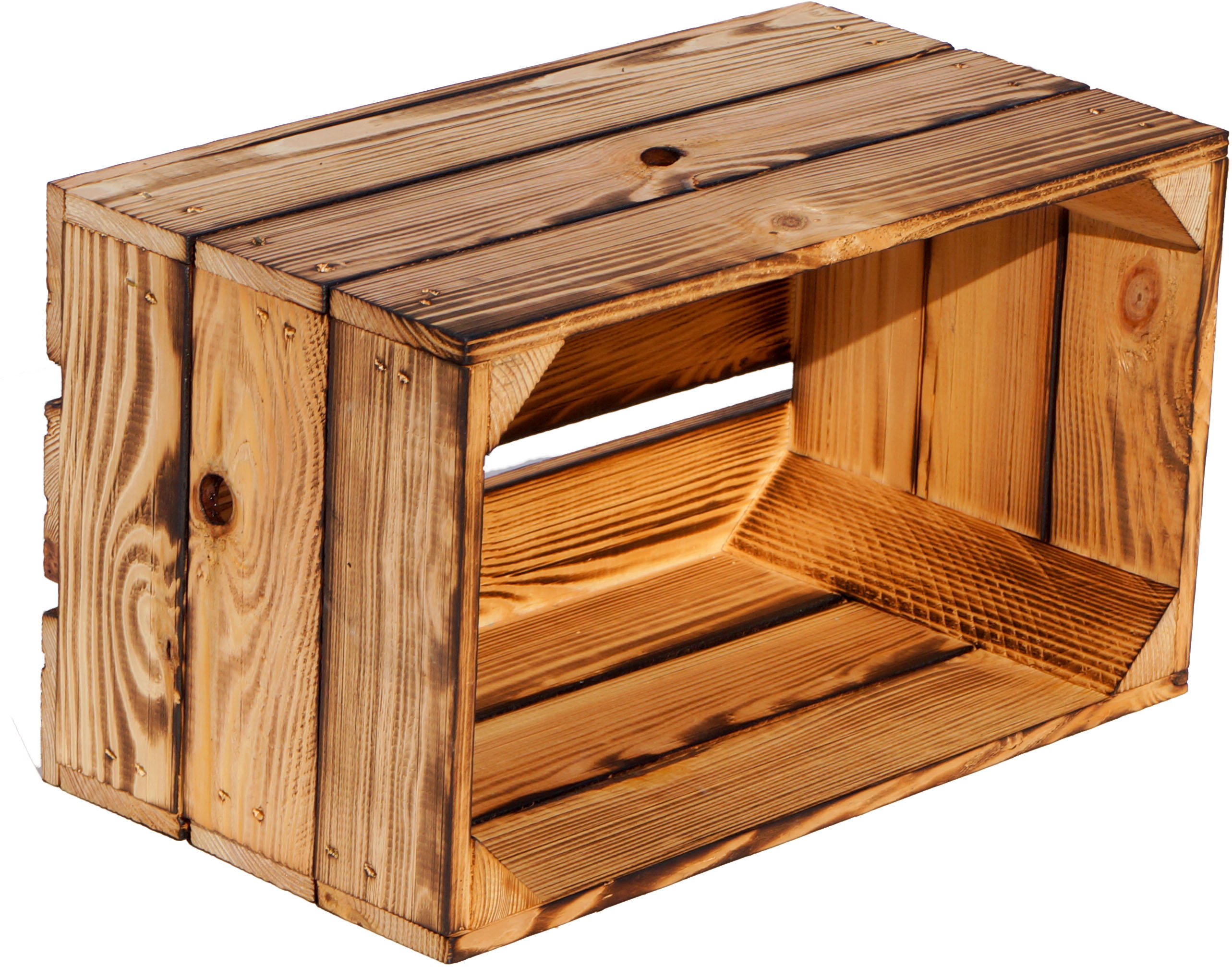 Weinkiste "Hilde" geflammt ohne 38x22x19cm