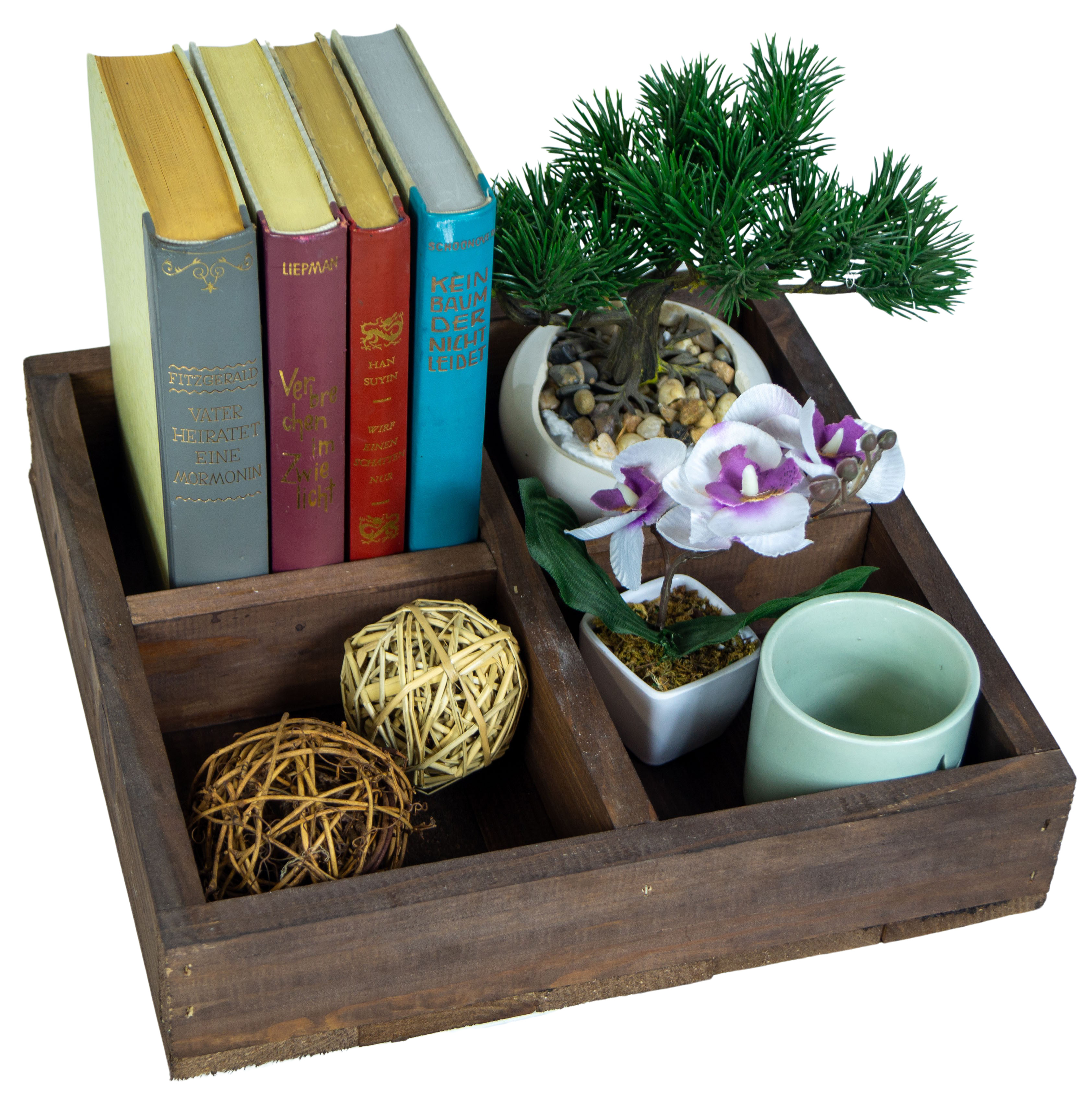 Holzbox Alma mit 4 Fächern Holzbox Alma mit 4 Fächern