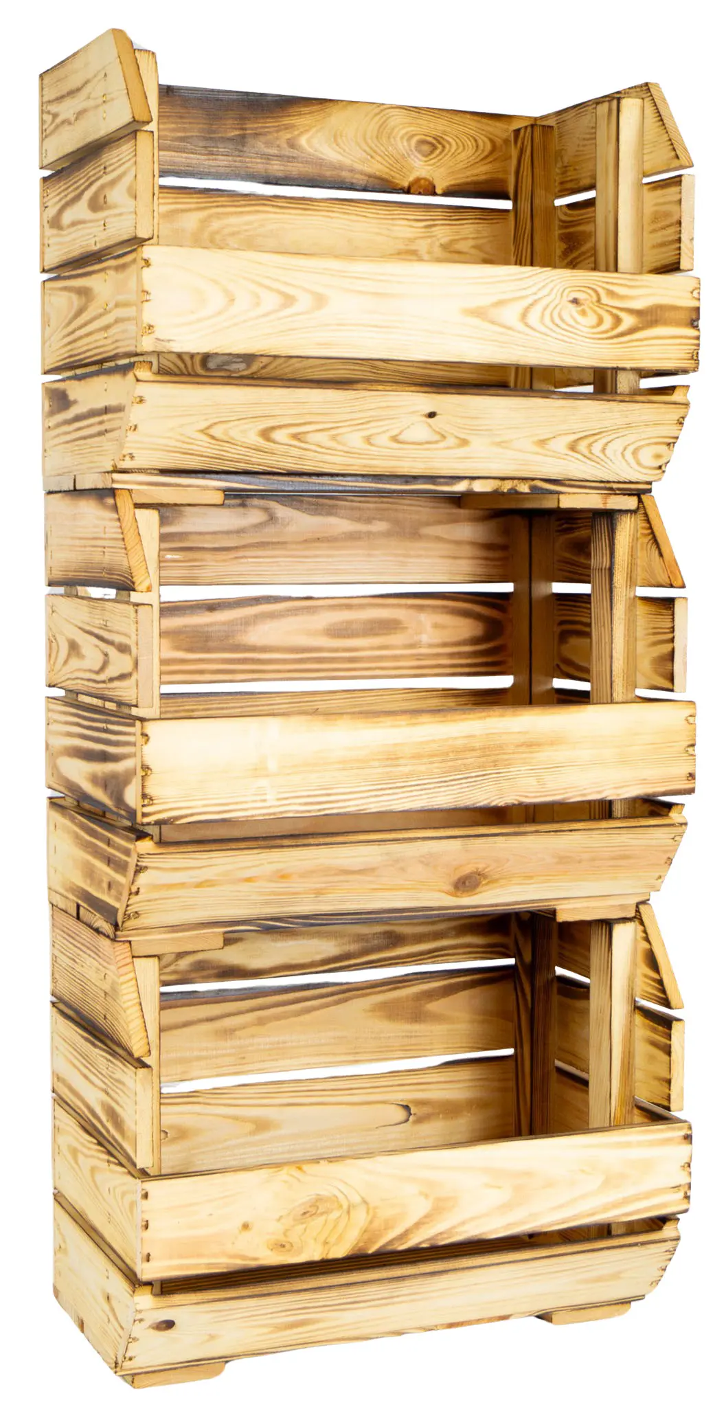 Schmales Küchenregal 40x22x29 cm in geflammt Schmales Küchenregal 40x22x29 cm in geflammt