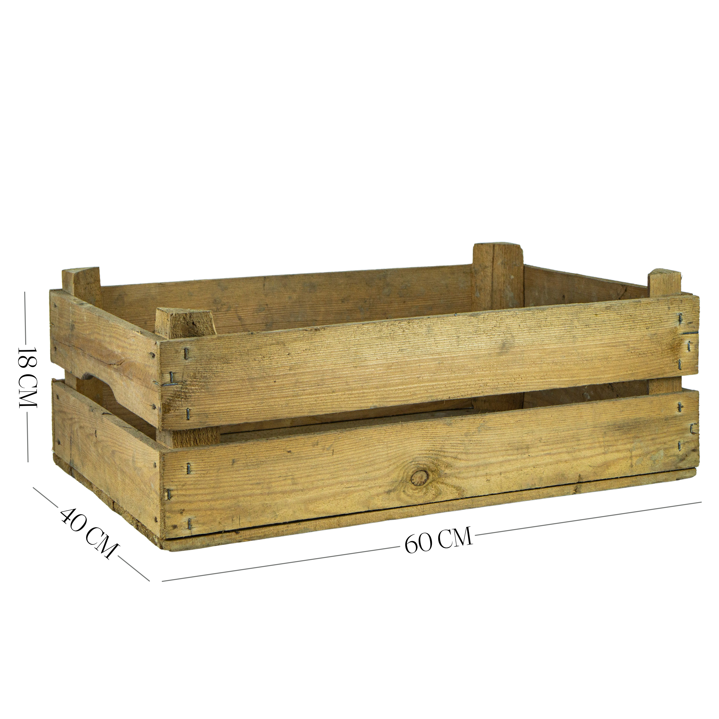 gebrauchte Obstkiste Holzsteige ohne Aufschrift 60x40x18cm
