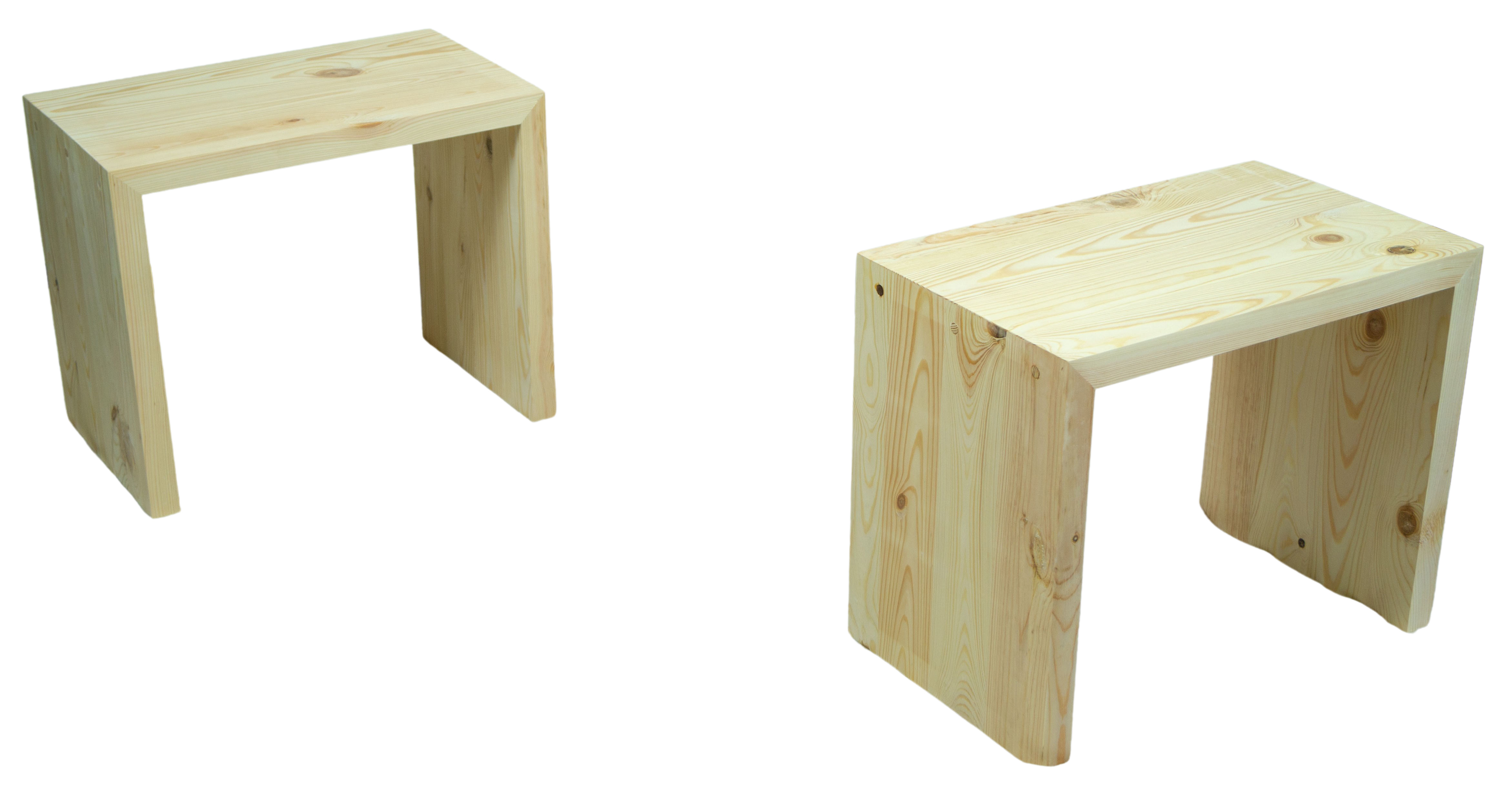 Beistelltisch 50x40x40cm Sitzhocker in natur Beistelltisch 50x40x40cm Sitzhocker in natur