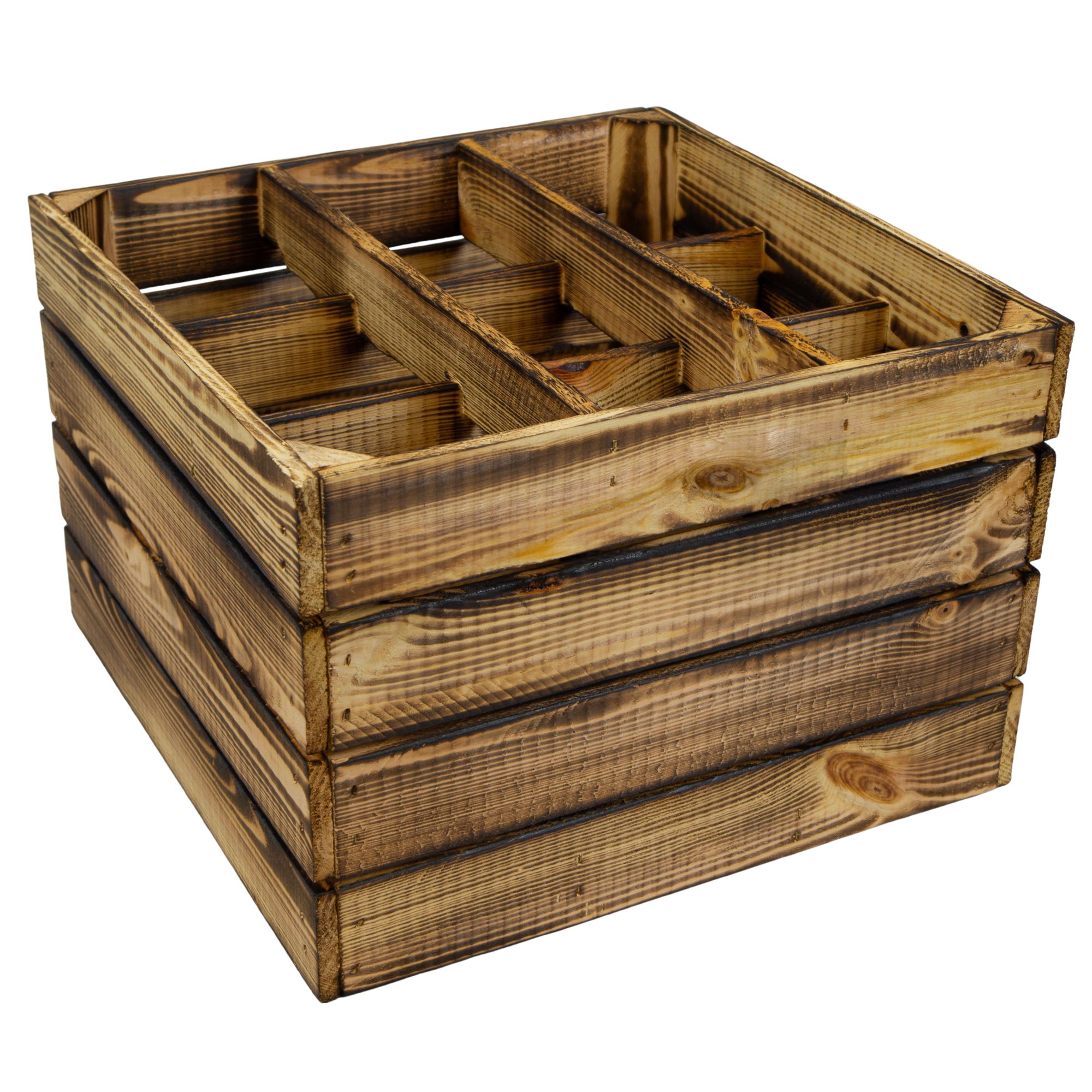 Weinregal 9er mit geflammter Einlage 40x40x27cm