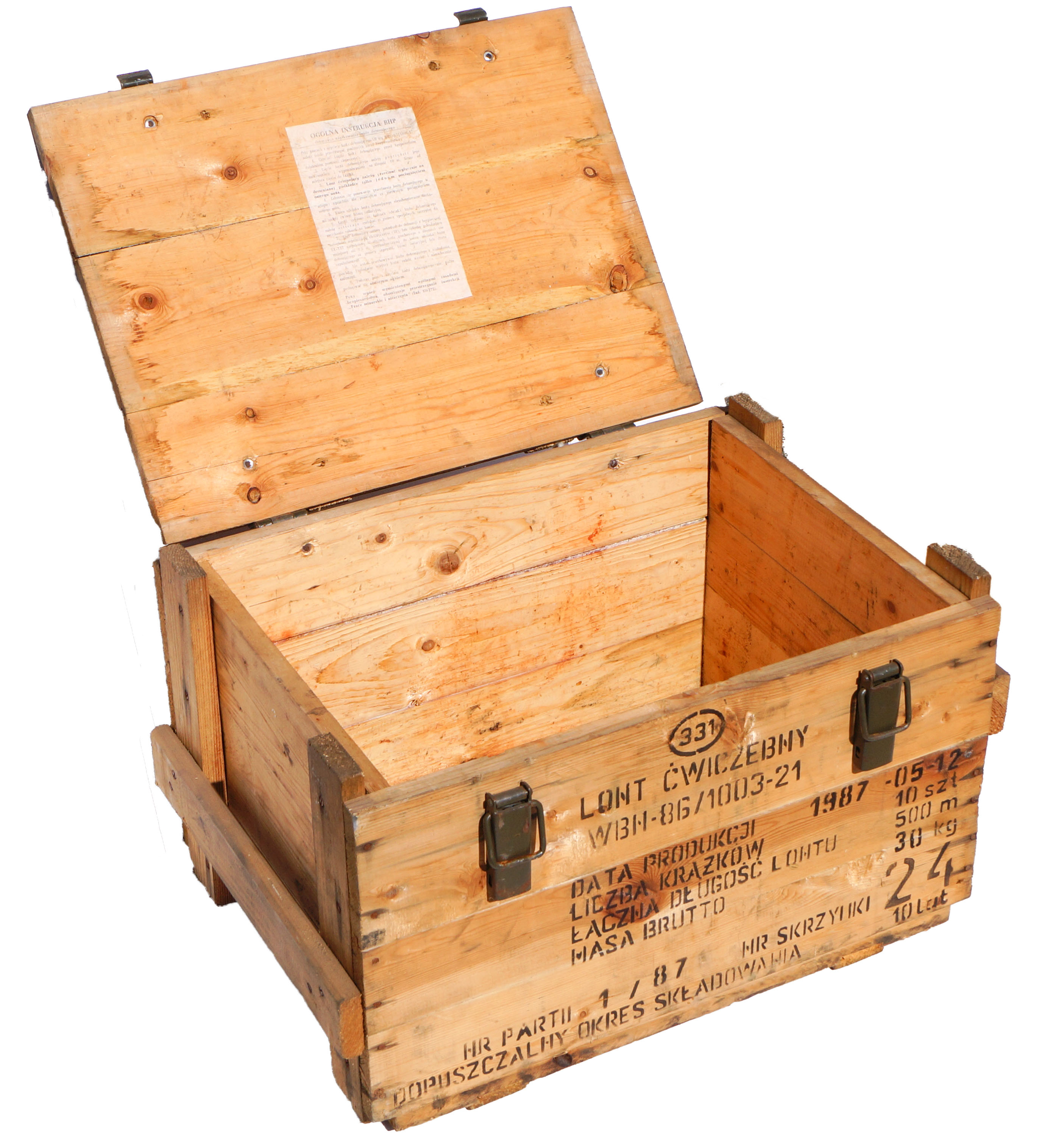 Vintage Frachtkiste WBN-85 Holz 60x40x36 cm Transportkiste Truhe Metallbeschläge Vintage Frachtkiste WBN-85 Holz 60x40x36 cm Transportkiste Truhe Metallbeschläge