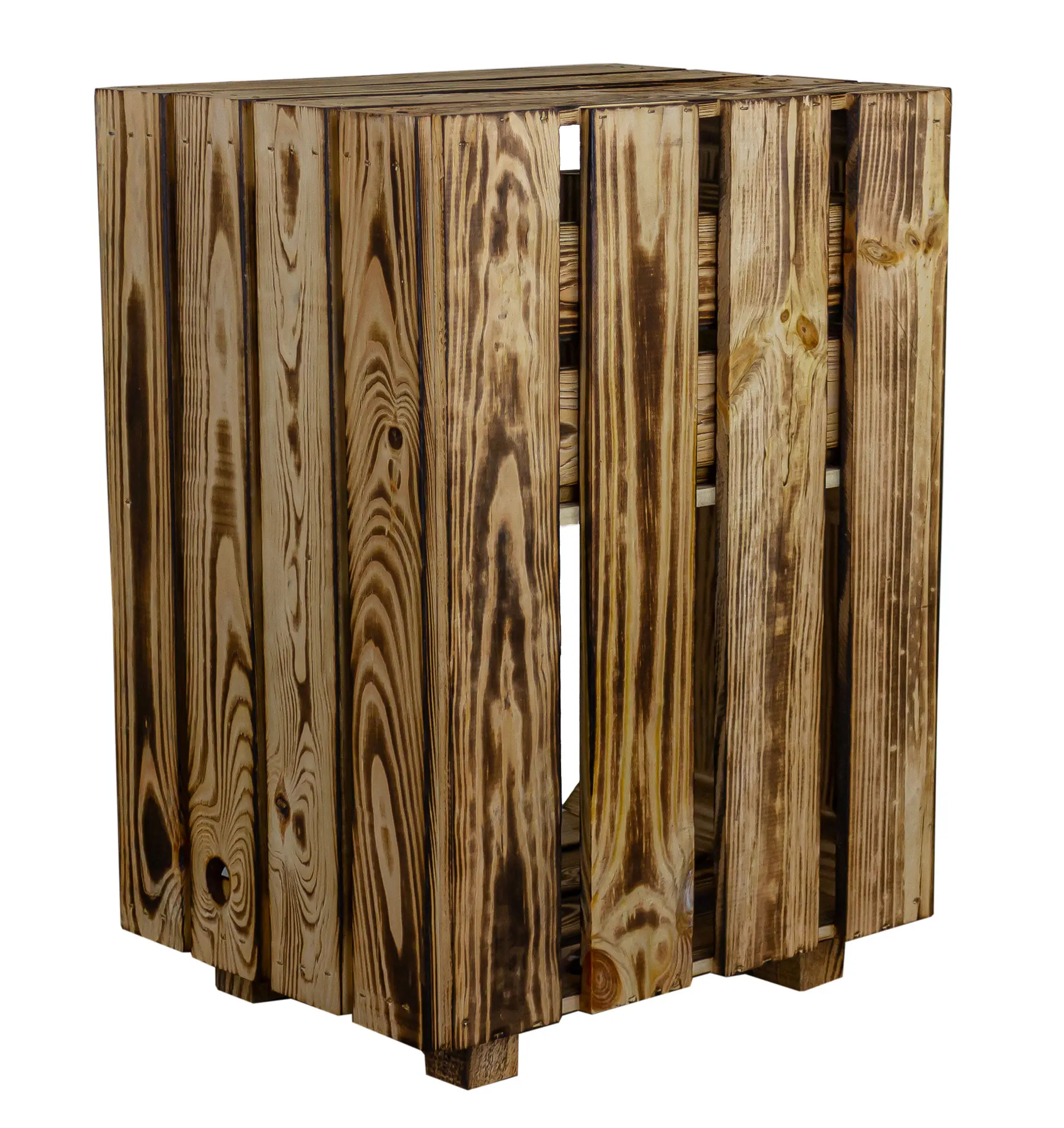 Geflammter Nachttisch mit Schublade 30,5x40x54cm Geflammter Nachttisch mit Schublade 30,5x40x54cm