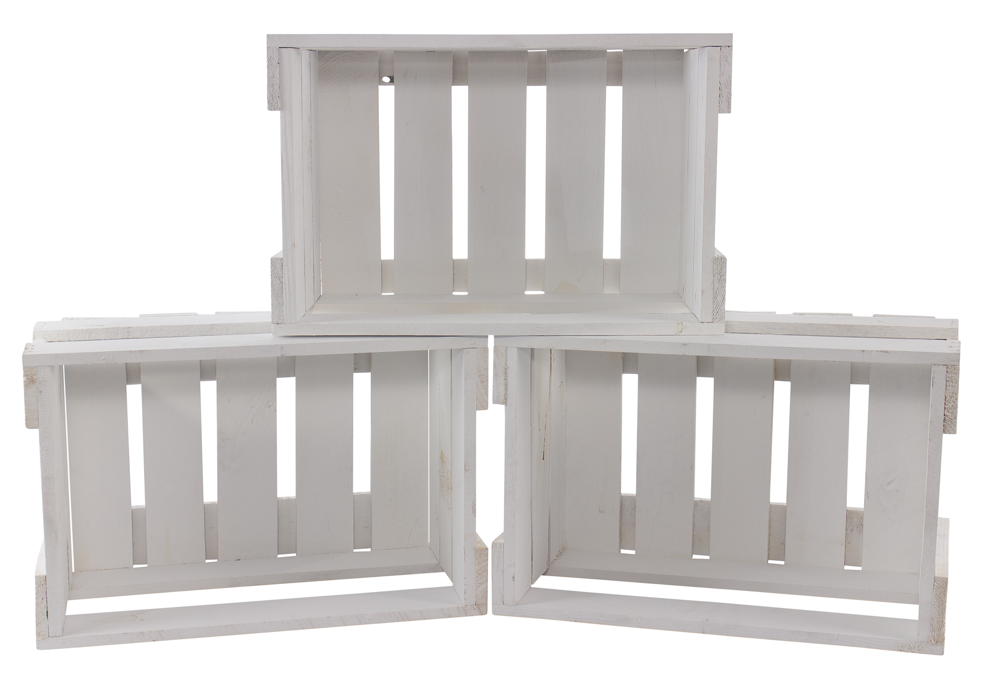 Neue weiße Weinkiste 46x30,5x24cm