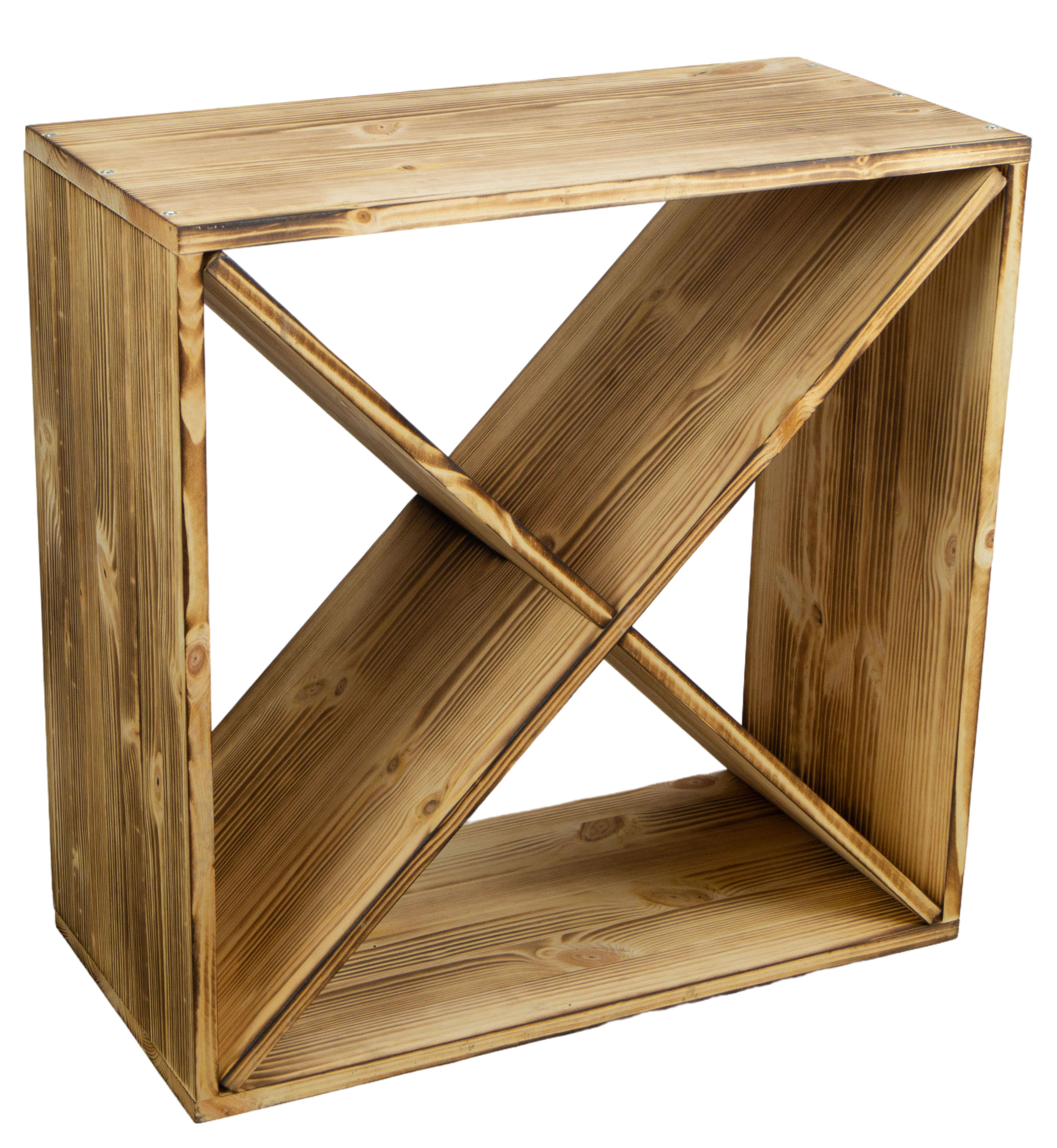 grosses Weinregal geflammt 52 x 52 "X" grosses Weinregal geflammt 52 x 52 "X"