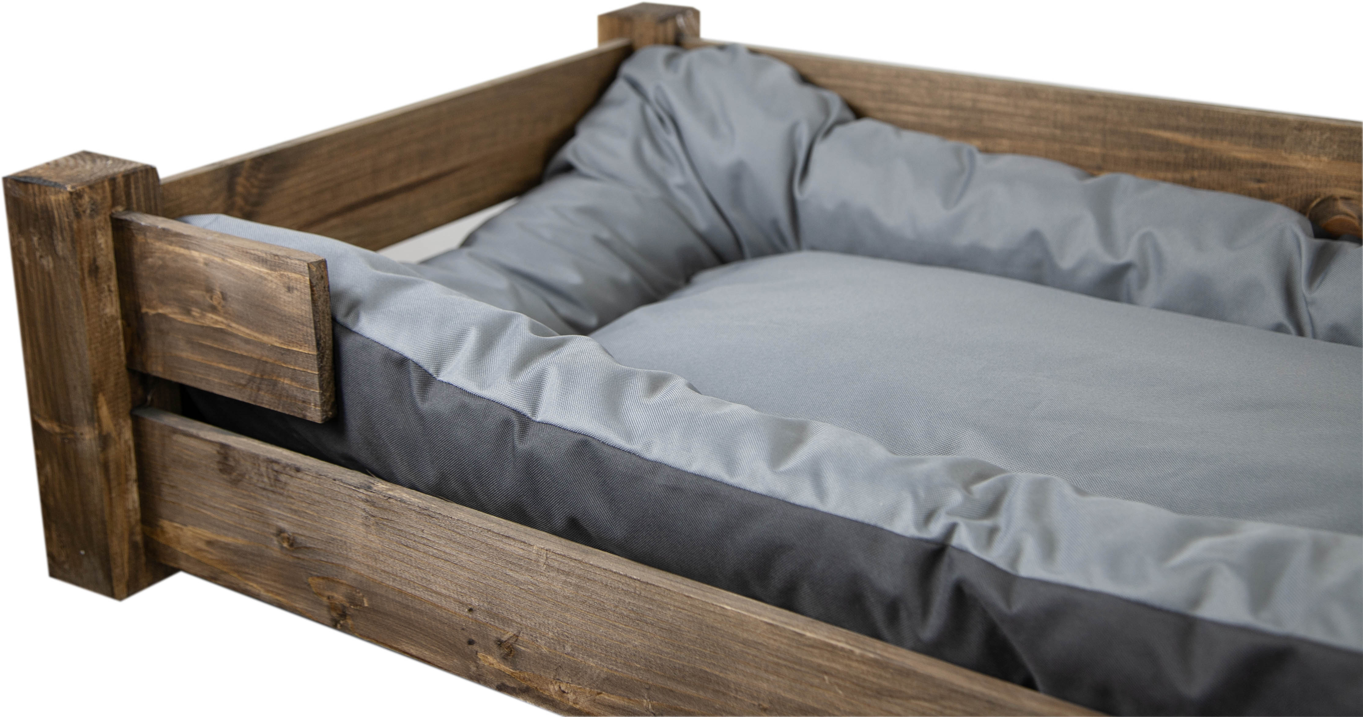 Hundebett Winston XXL Palisander mit Füßen mit Kissen grau 100x60x25cm Hundebett Winston XXL Palisander mit Füßen mit Kissen grau 100x60x25cm
