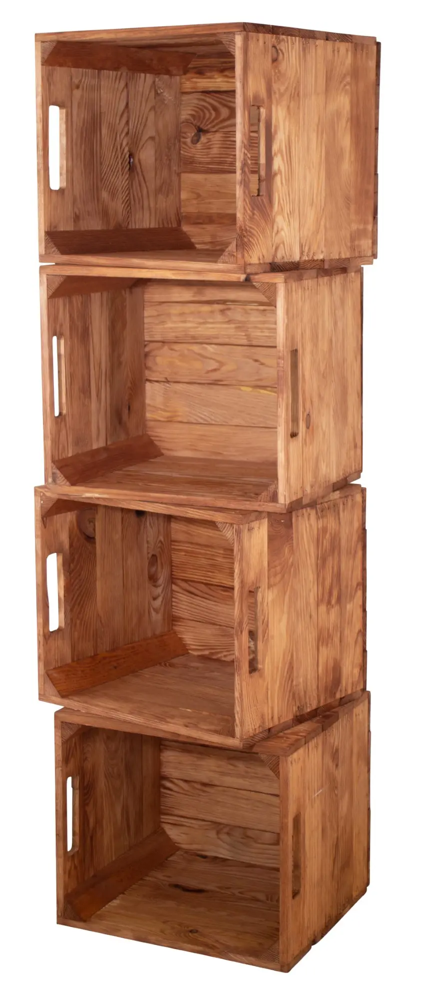4x Holzkiste "used" inkl. Klettfunktion