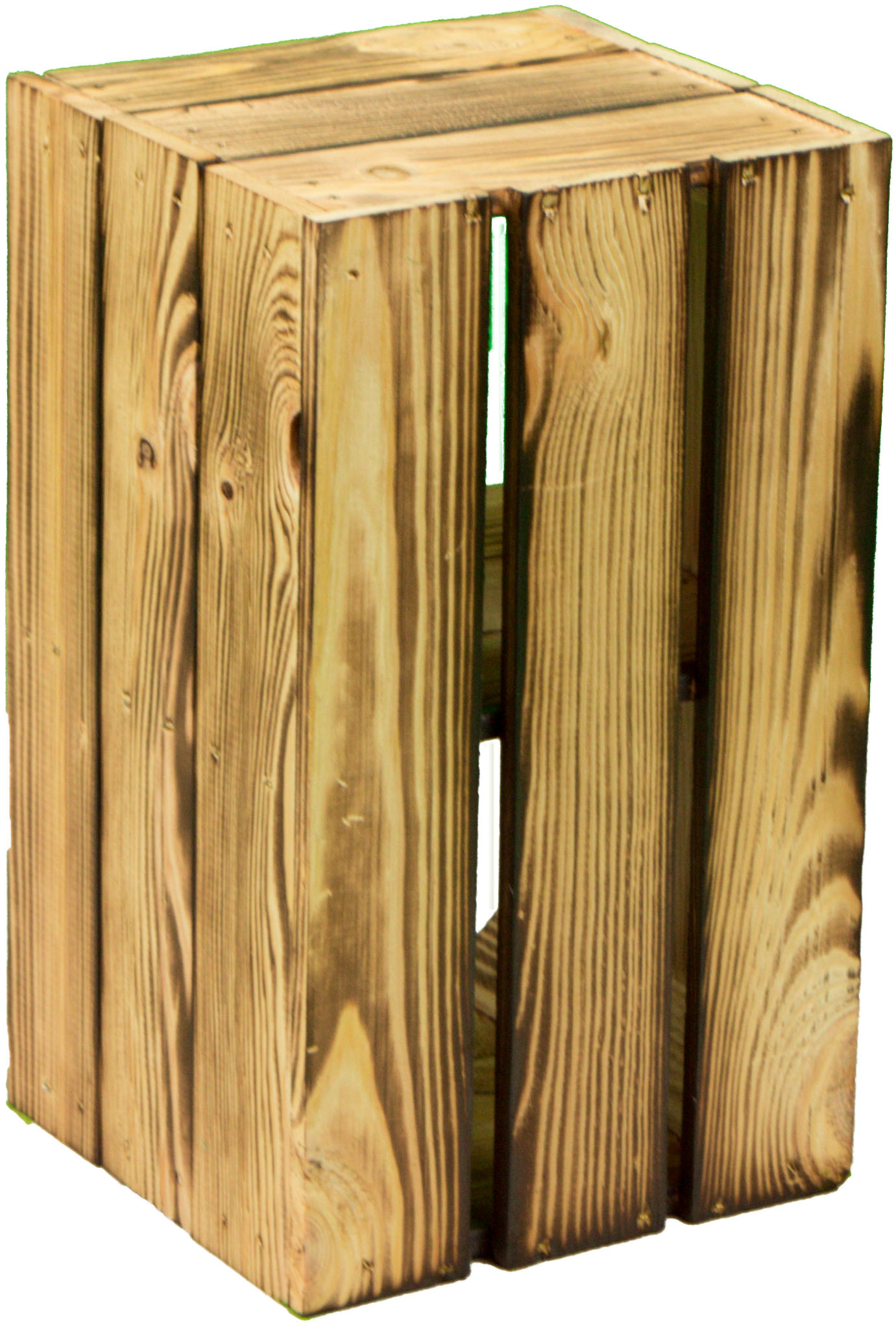 Weinkiste "Hilde" geflammt mit Zwischenbrett 38x22x19cm Weinkiste "Hilde" geflammt mit Zwischenbrett 38x22x19cm