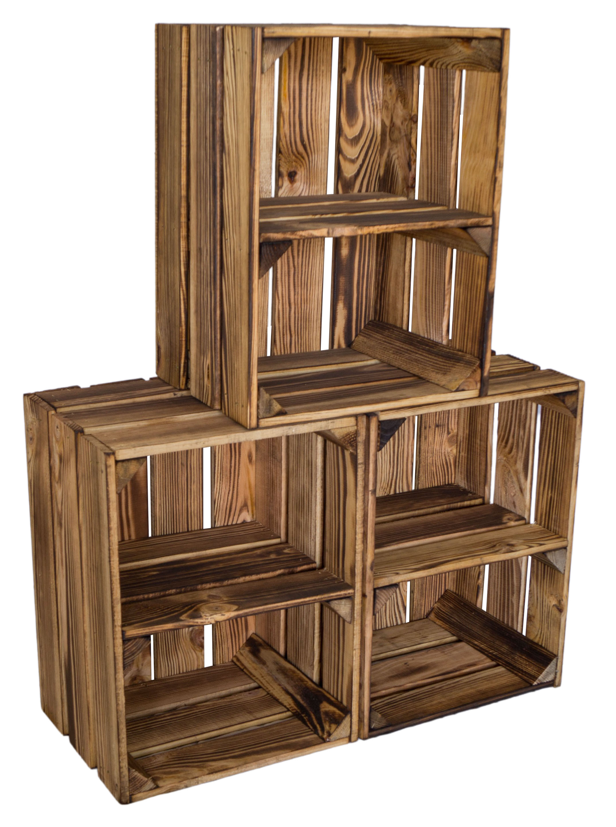 Obstkiste Bella Quer geflammt Obstkiste Bella Quer geflammt