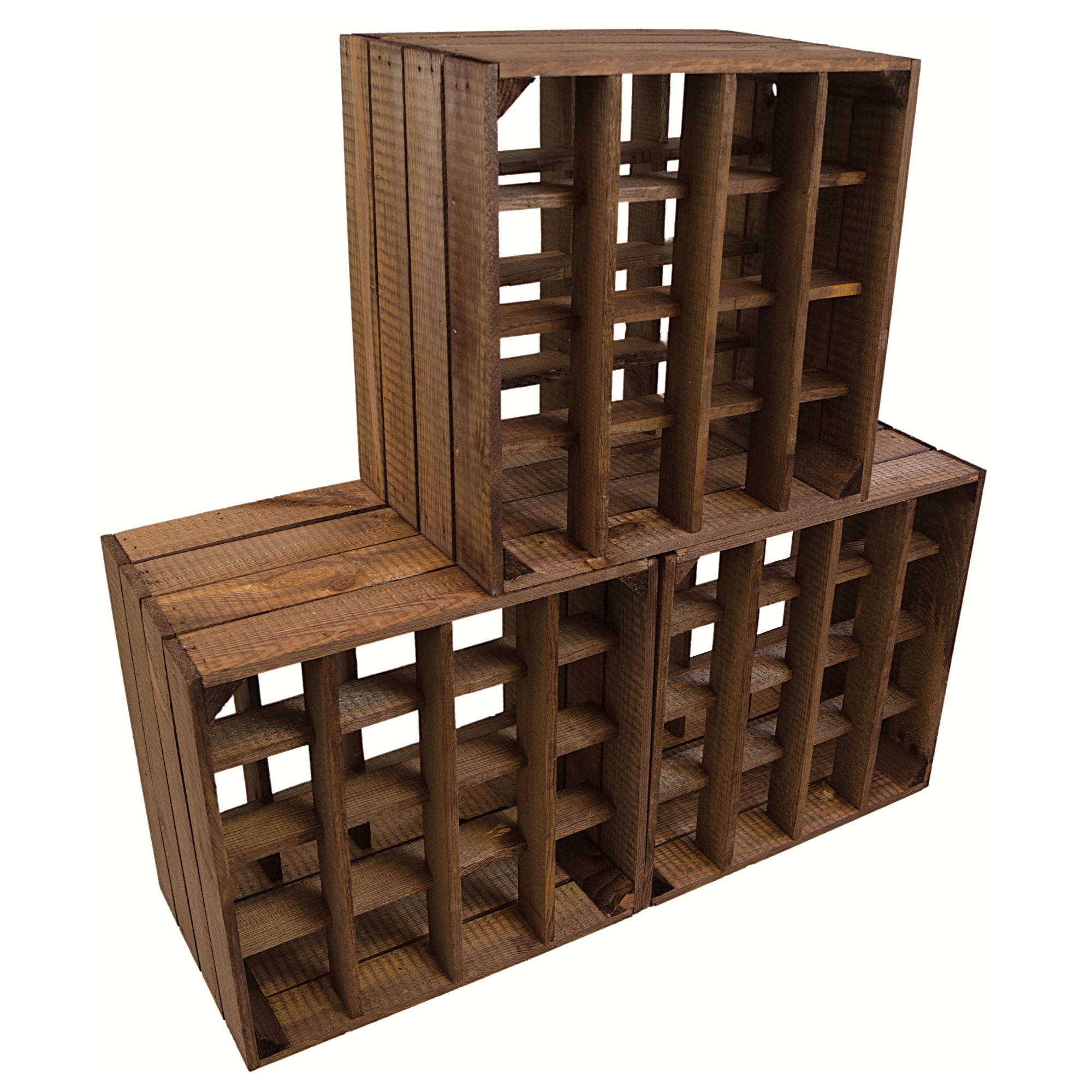 Weinregal "16er" mit dunkler Einlage 40x40x27cm Weinregal "16er" mit dunkler Einlage 40x40x27cm
