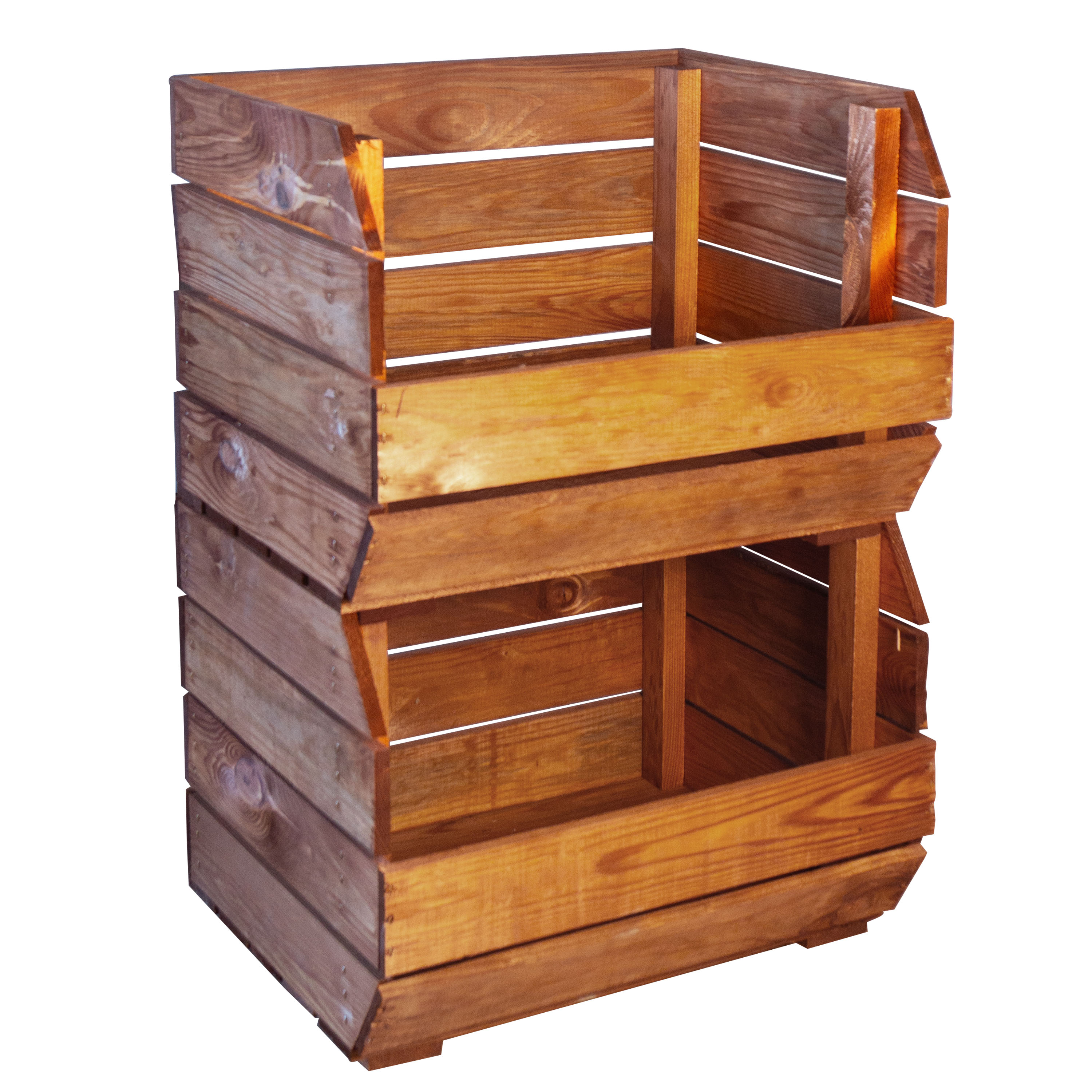 3er Set Regalkiste Olaf Ocker 40x33x30 cm