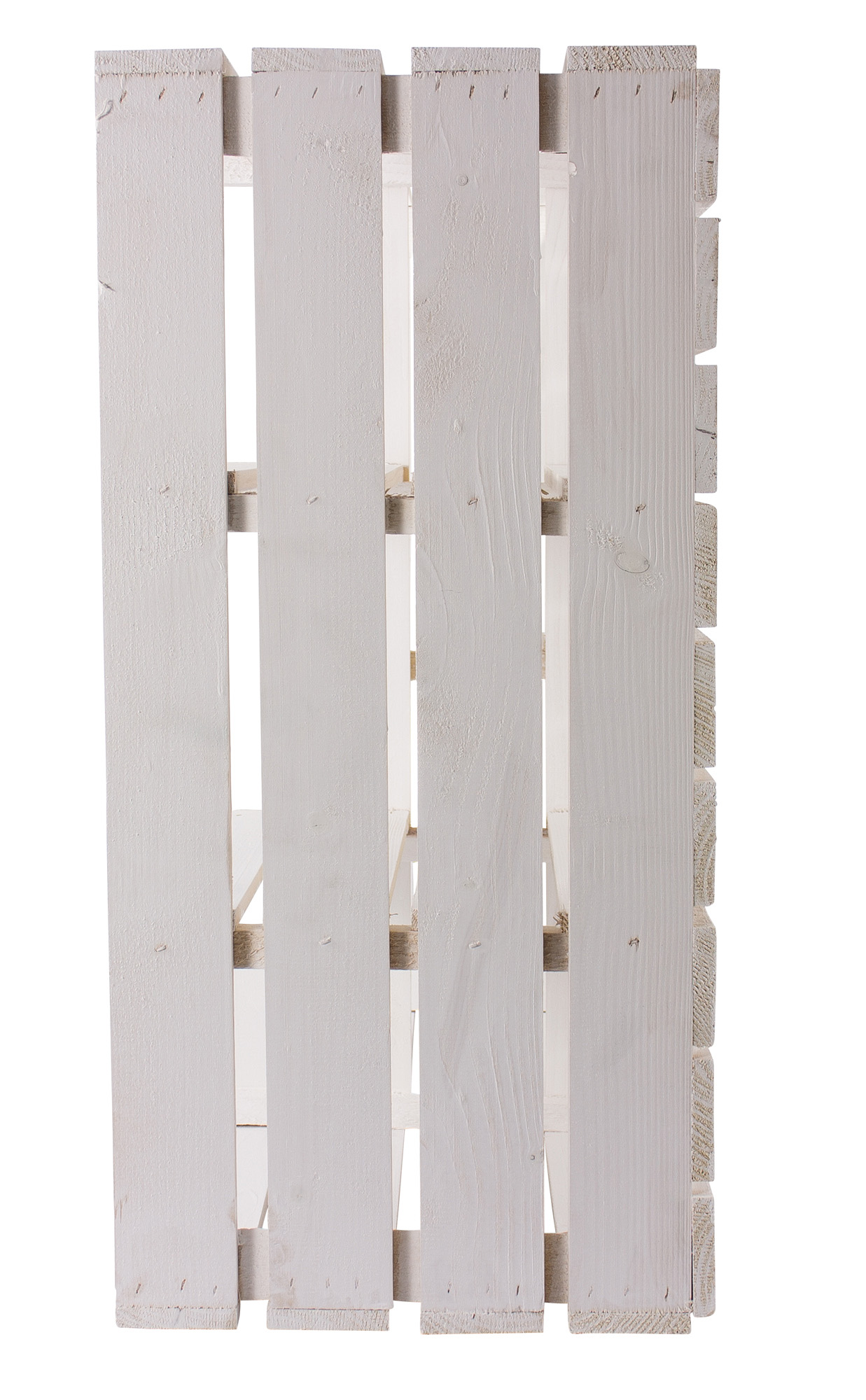 Weißer Holzschrank mit 3 Mittelbrettern und Trennbrett 77x68x33cm