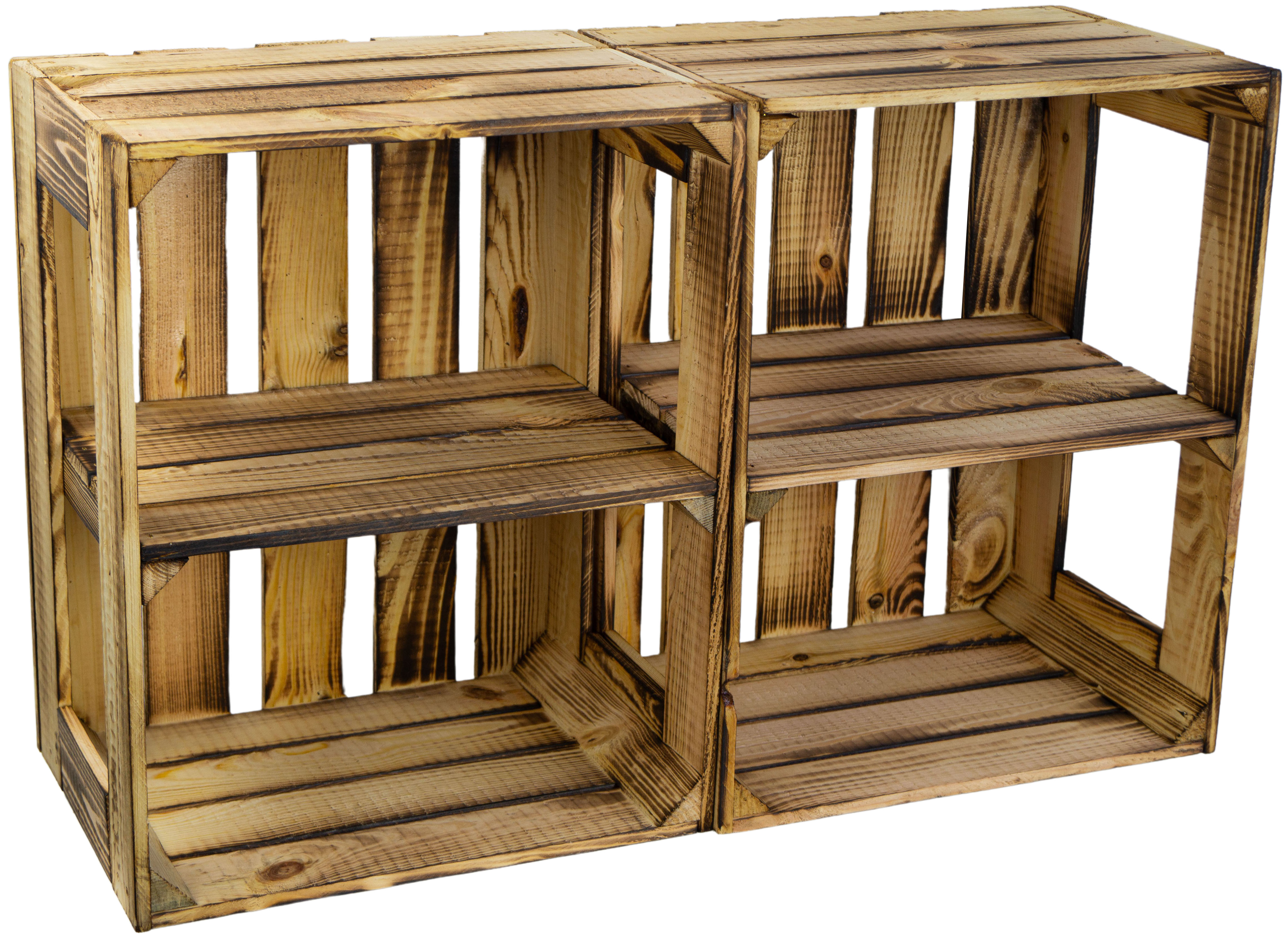 Geflammte Regalkiste Display Edition 50x40x30cm