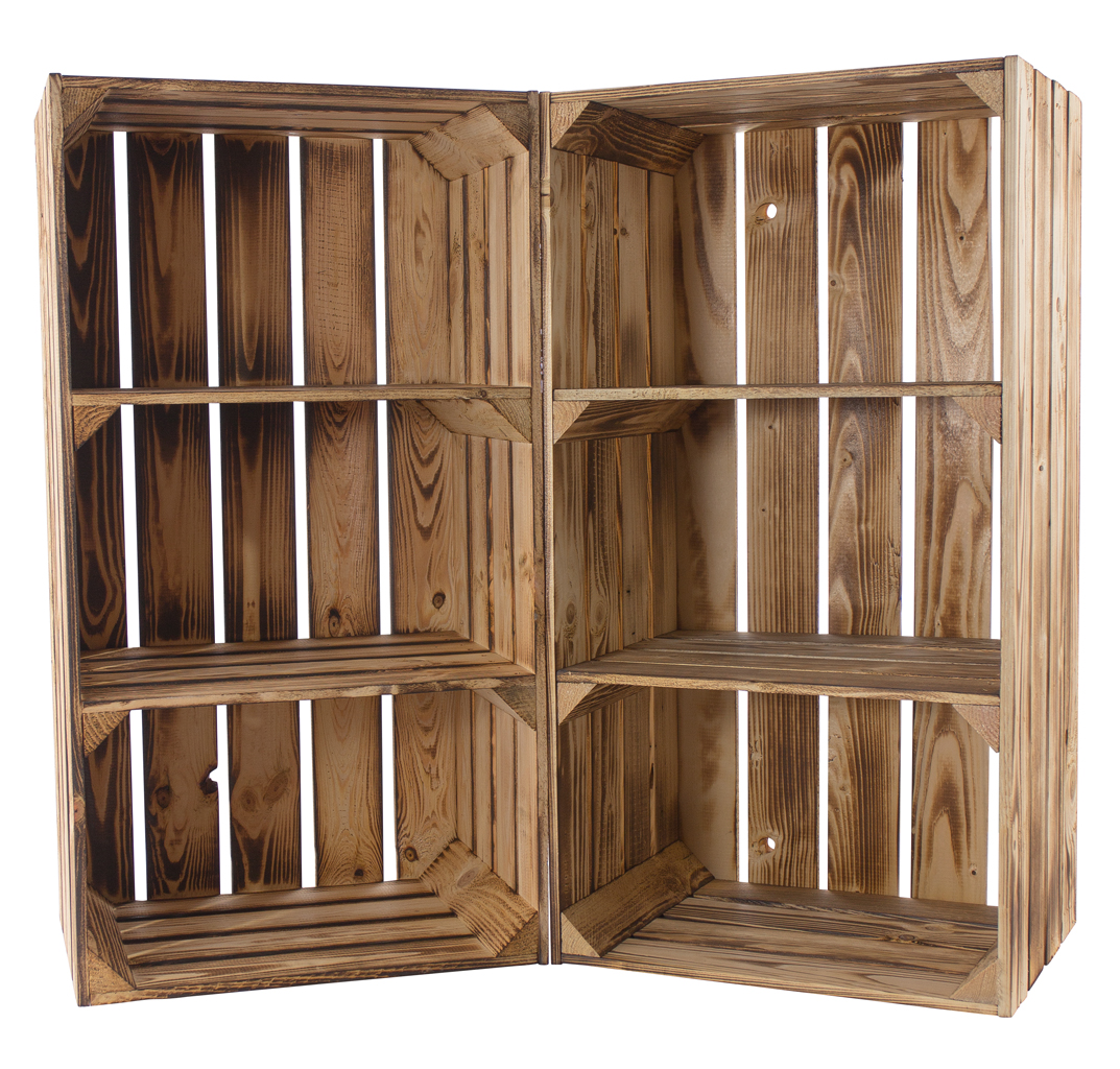 Geflammter Hochschrank mit 2 Böden 68x40x31cm Geflammter Hochschrank mit 2 Böden 68x40x31cm