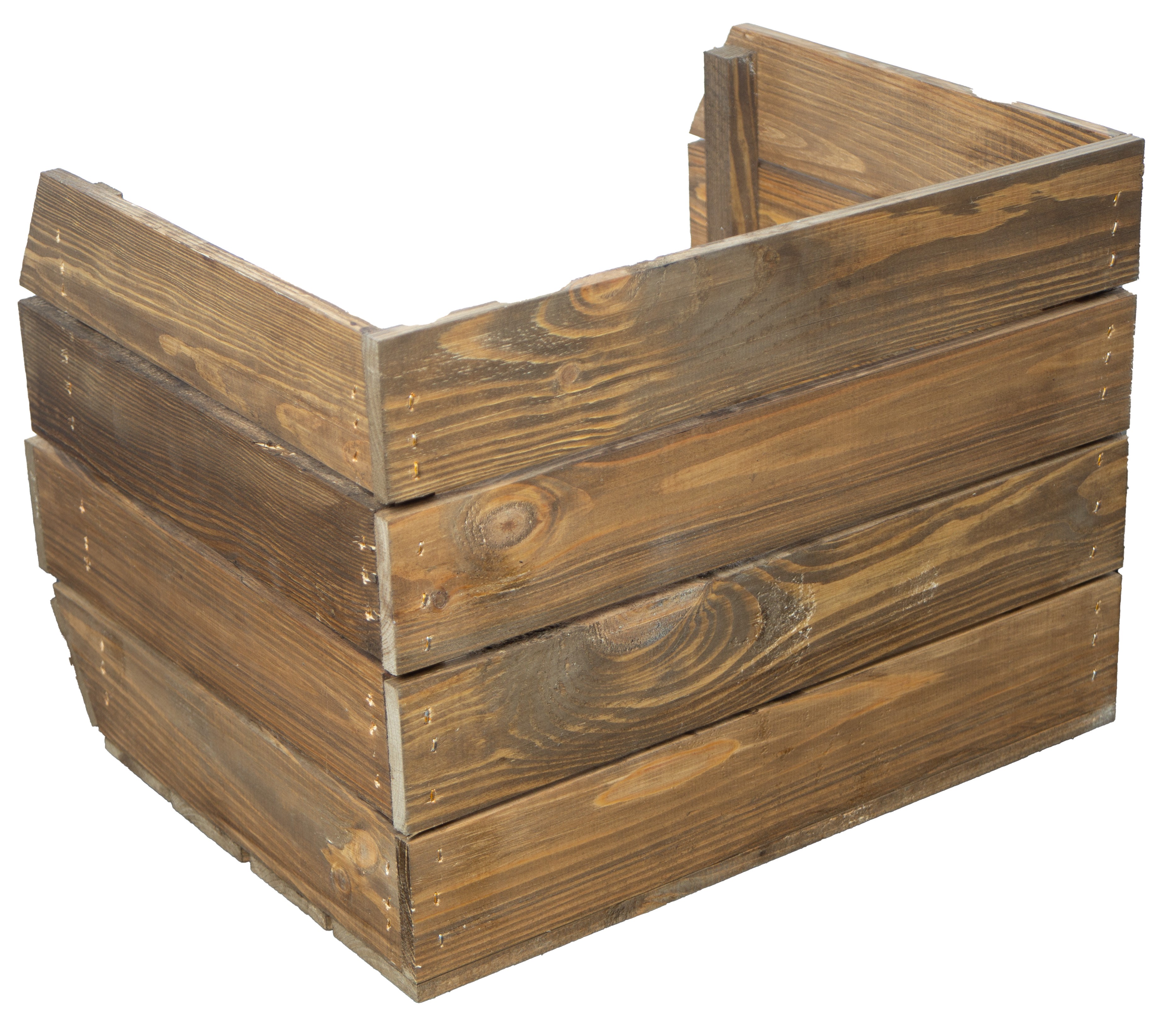 Regalkiste Olaf 40x33x30 cm in palisander 3er Set Kartoffelsteige 40x33x30 cm in palisander