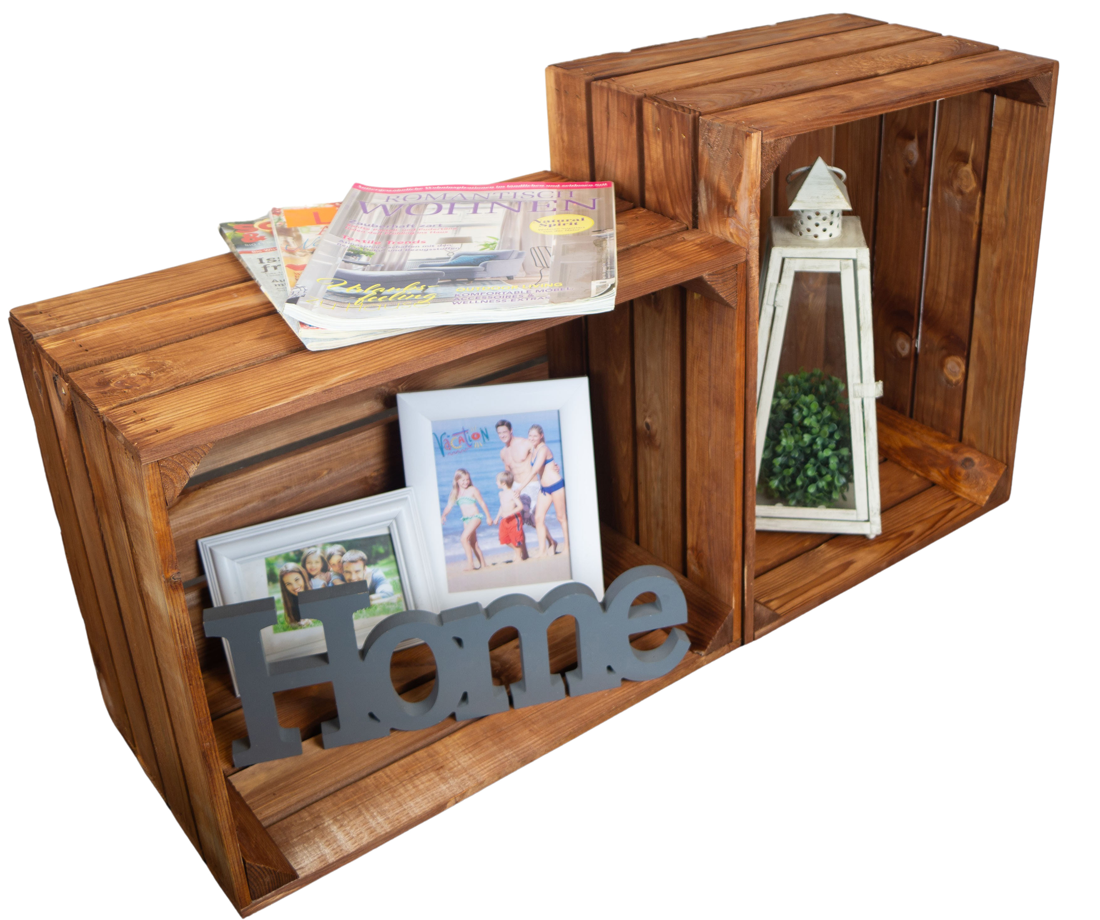 Neue Obstkiste Ocker 50x40x30cm