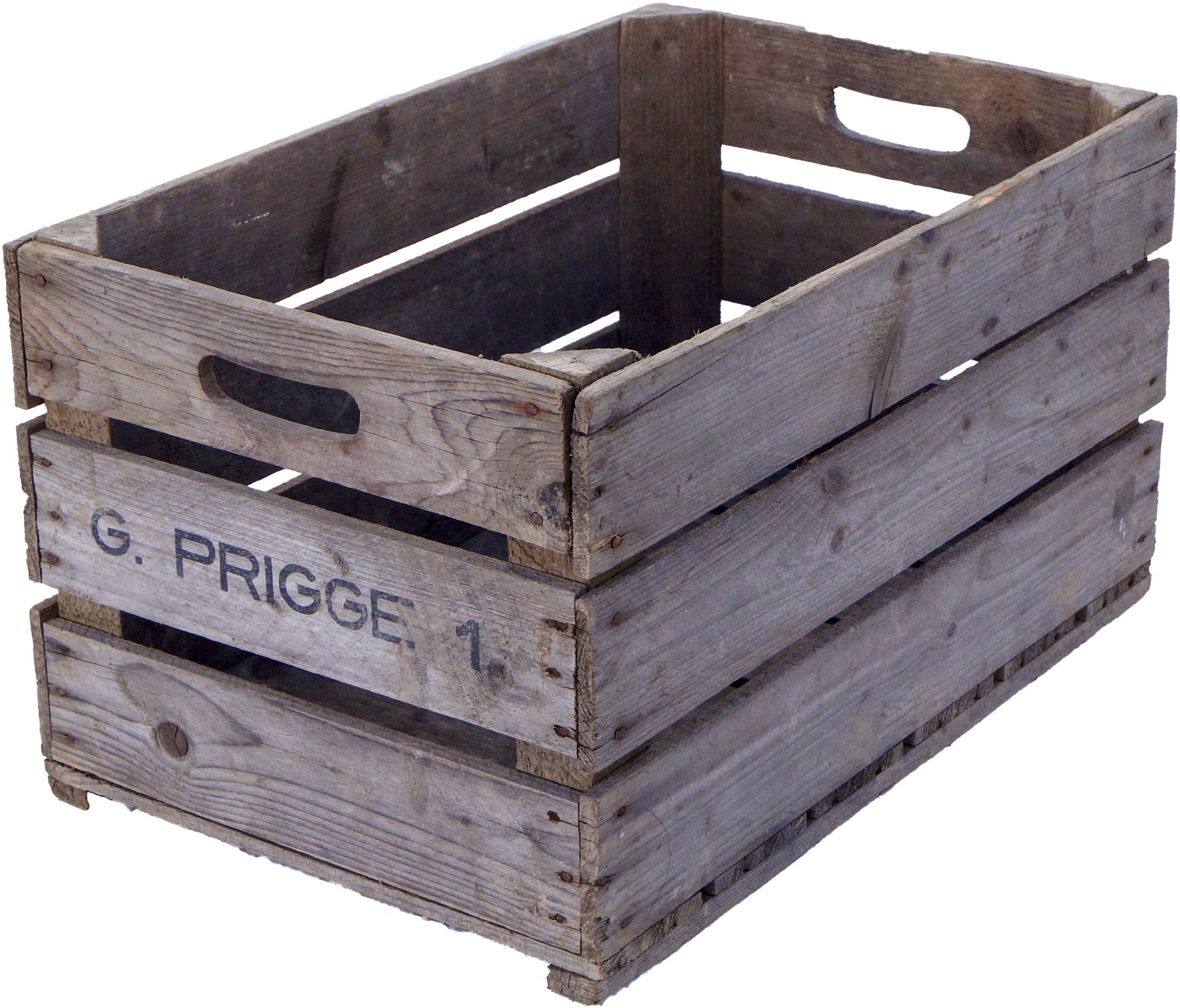 4x Neuenfelder Format mit stabilen Bodenbrettern 54x35x32cm Obstkisten "Elfriede" B Ware