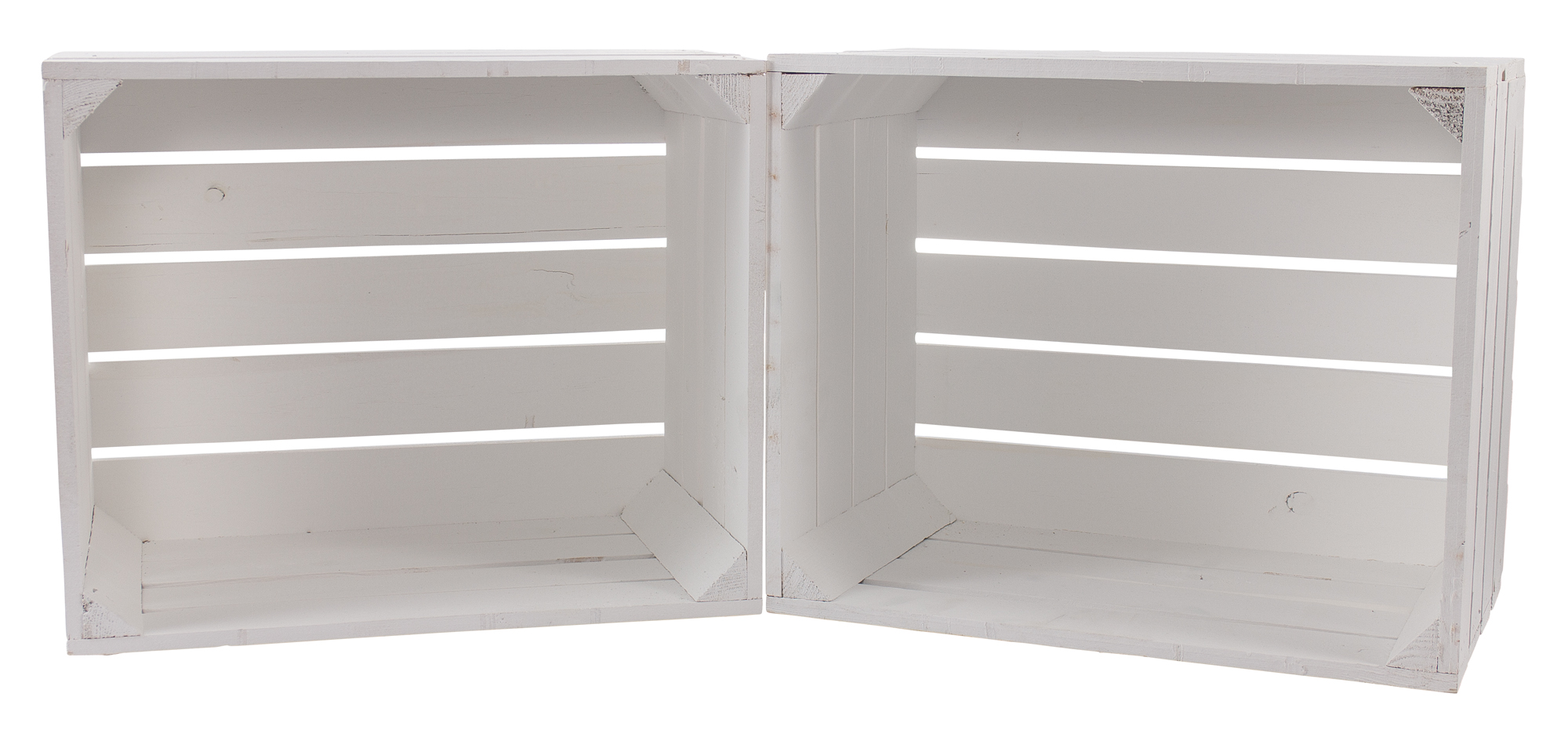 Neue weiße Apfelkiste 50x40x30cm Obstkiste "JOHANNA" weiß "ANKER"